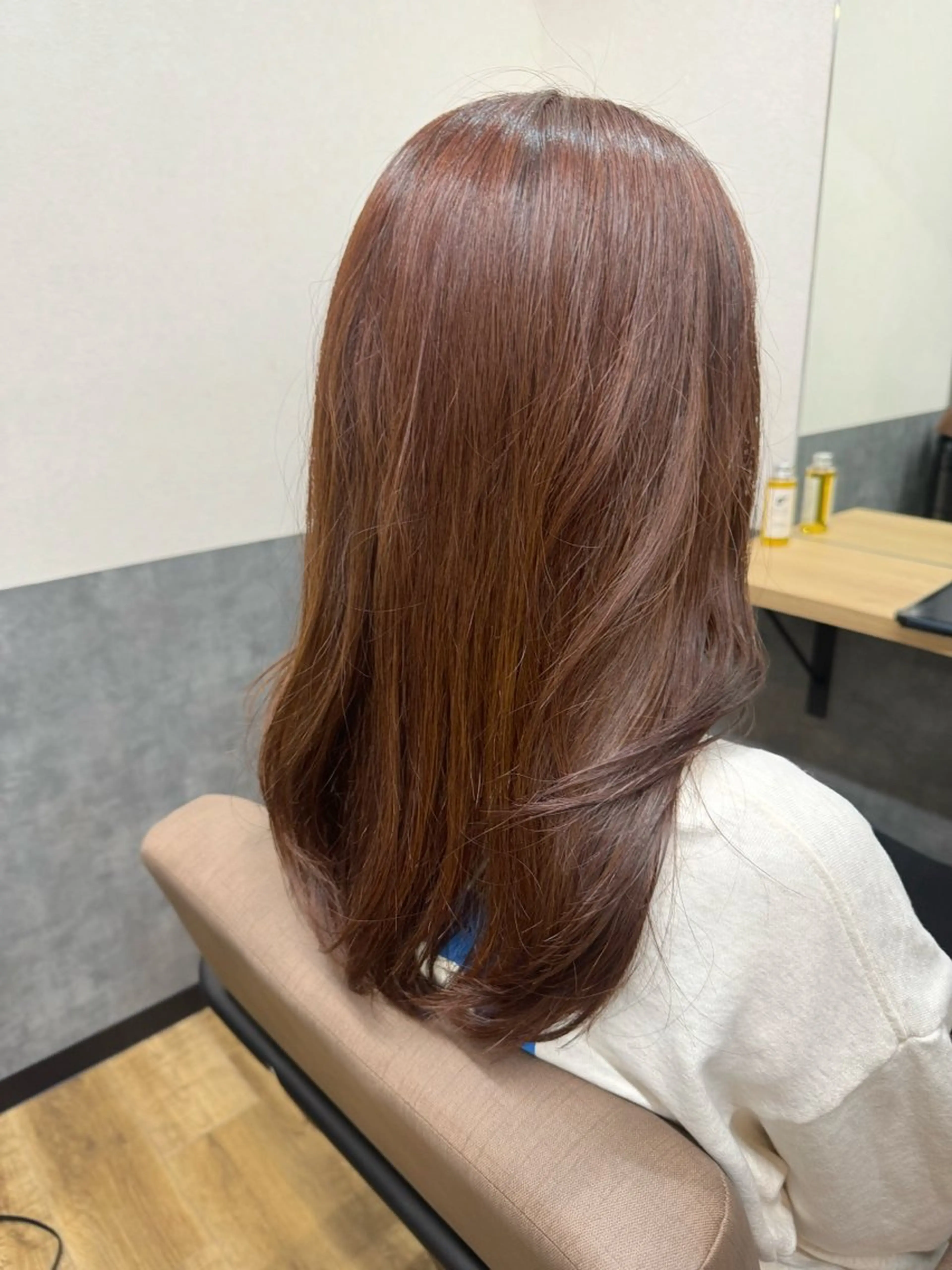 ロング カラー ブラウンカラー ピンクカラー ピンクブラウン トリートメント メンズカット特化 今野のヘアスタイル