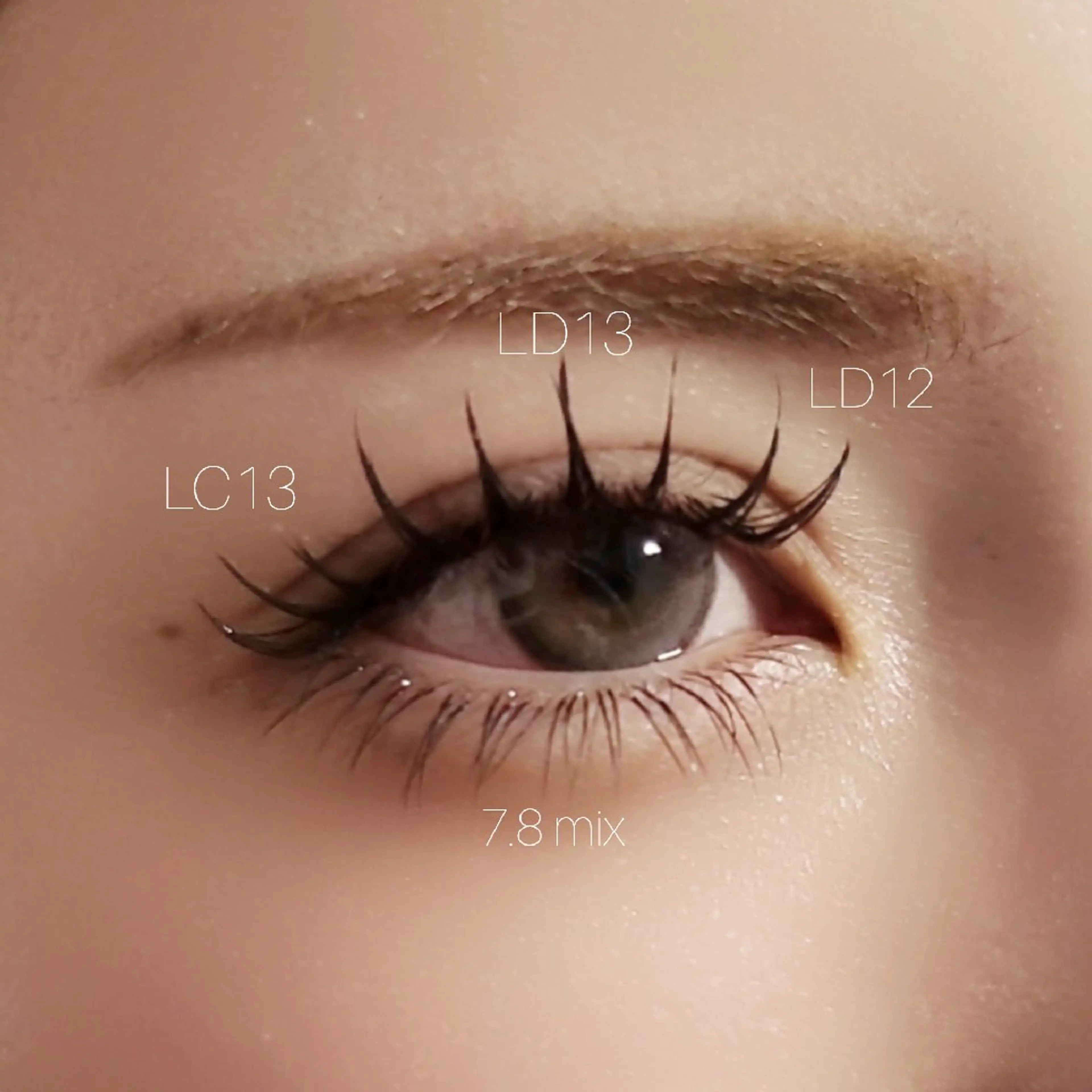 マツエク・マツパ 束感まつ毛 Lカール lapis  kanaのマツエク・マツパデザイン