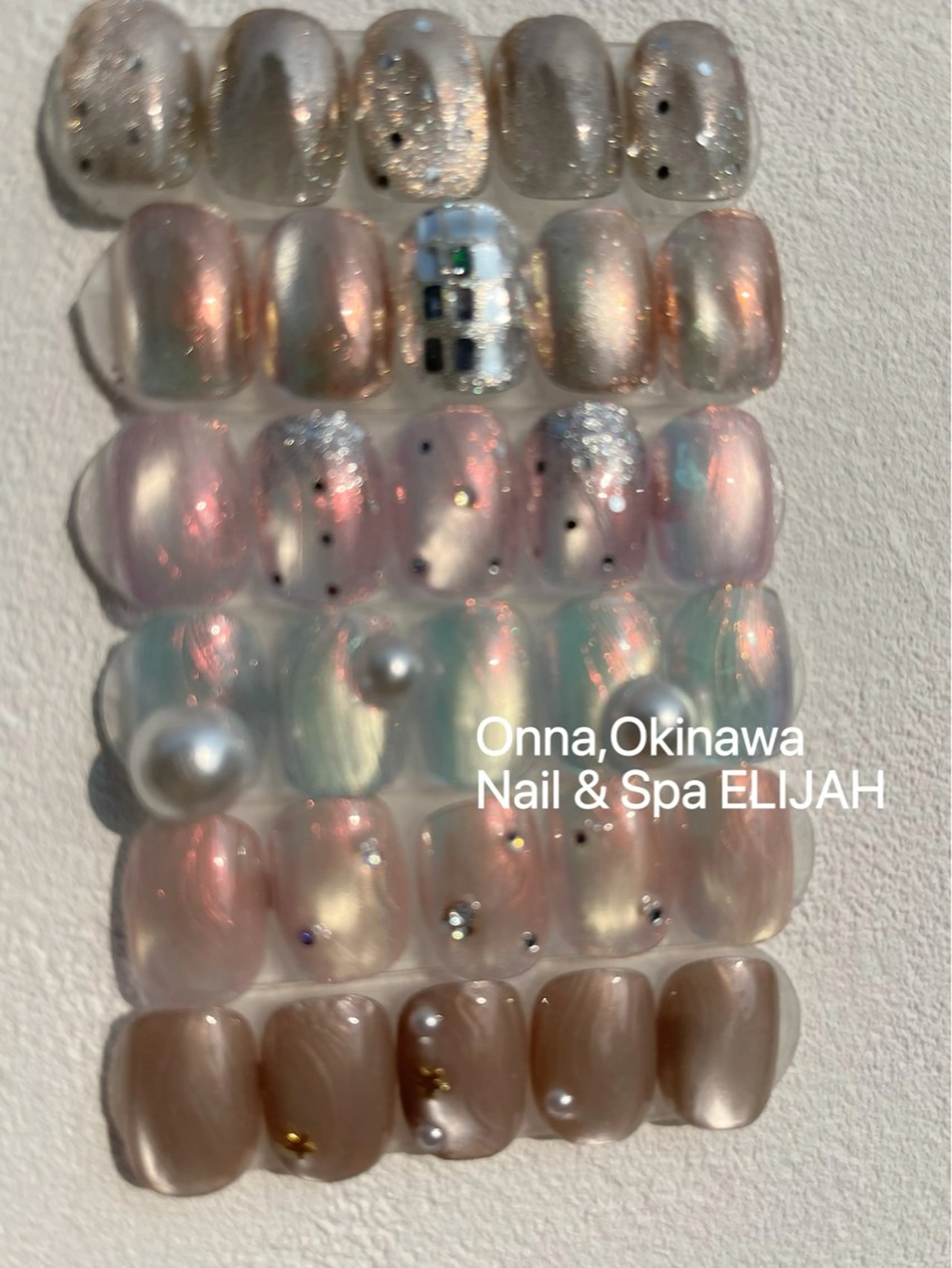 ネイル ハンドネイル ダンラップ新里 友簣乃のネイルデザイン