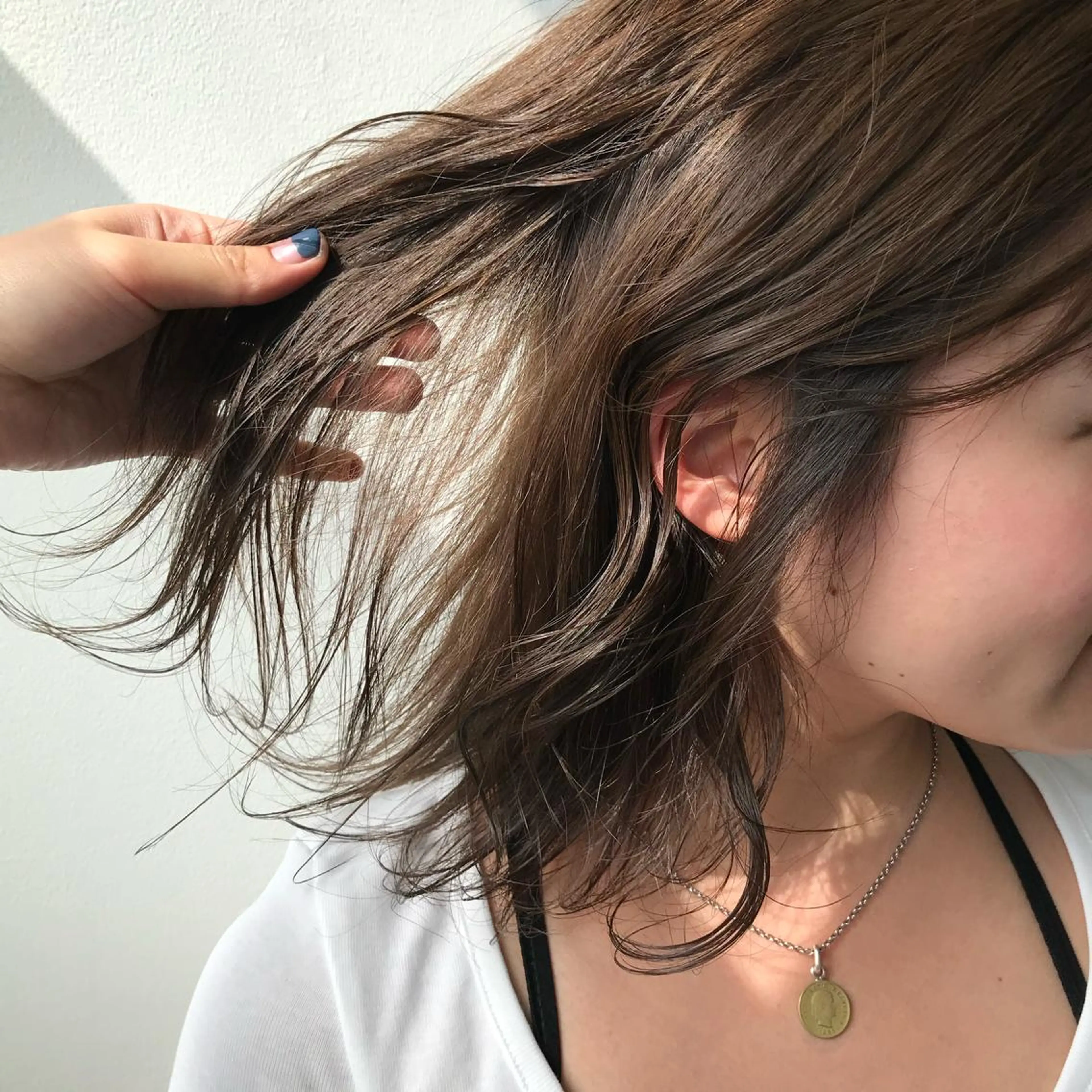 カラー アッシュ ラベンダーカラー nono/パーマ /顔まわりカット🐈のヘアスタイル