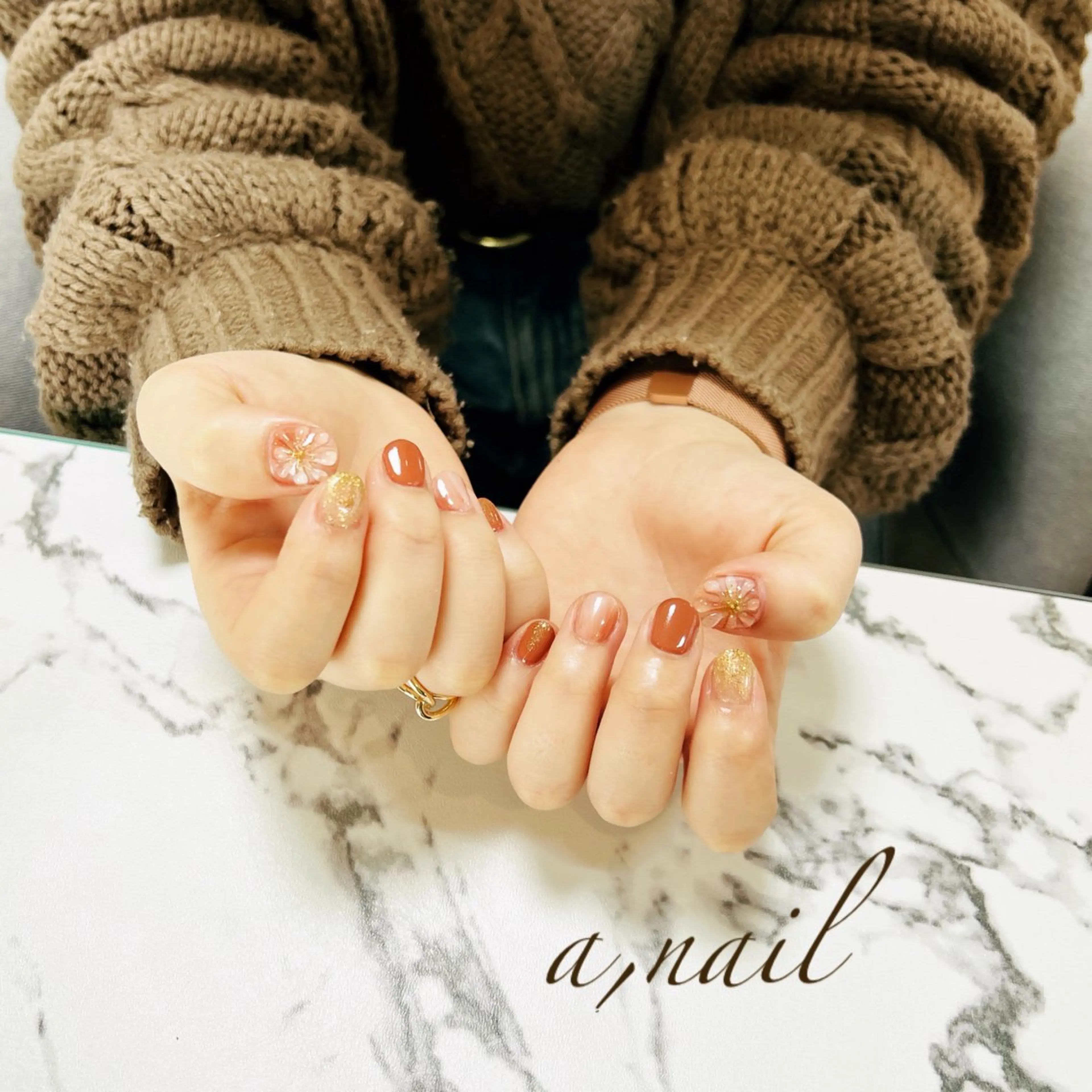 ネイル フラワーネイル キラキラネイル ニュアンスネイル オフィスネイル ぷっくりネイル ハンドネイル ネイルサロン エーネイルのネイルデザイン