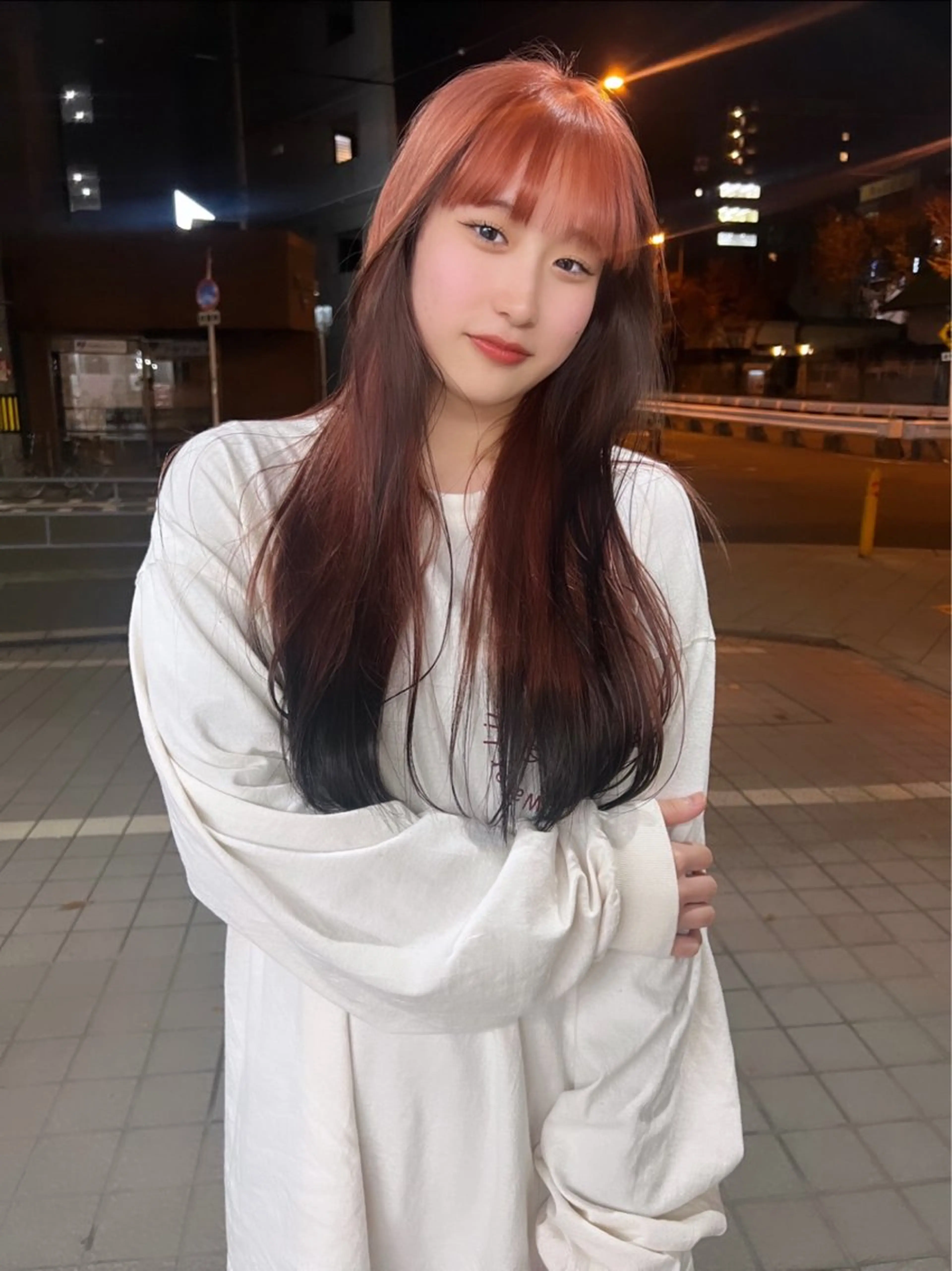 ロング 色落ちまで可愛い🧚 心斎橋hikaruのヘアスタイル