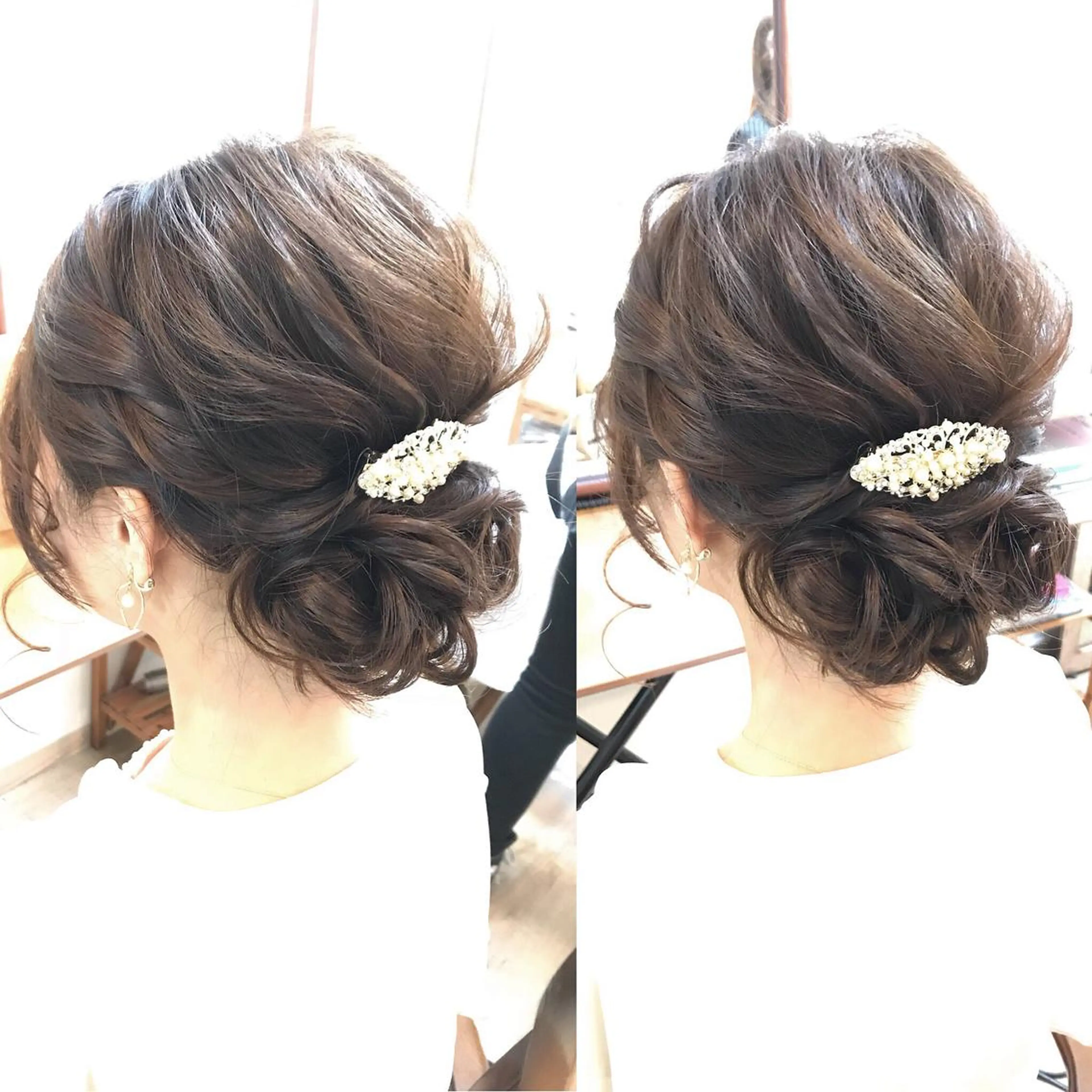 ミディアム ヘアアレンジ ヘアセット 早朝✨ヘアセット 着付け/清水玲歌のヘアスタイル