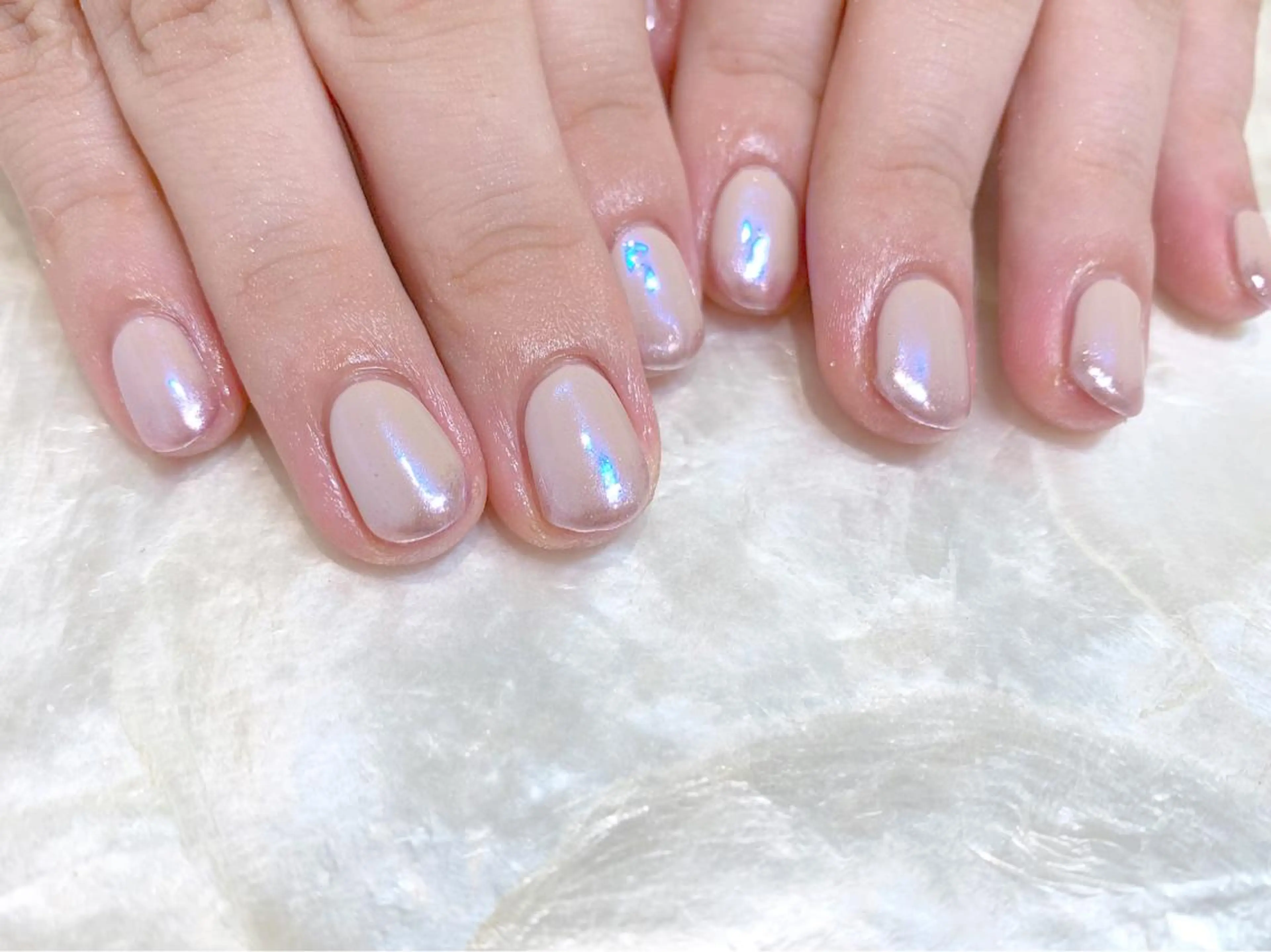 ネイル オーロラネイル Kanon 🤍のネイルデザイン