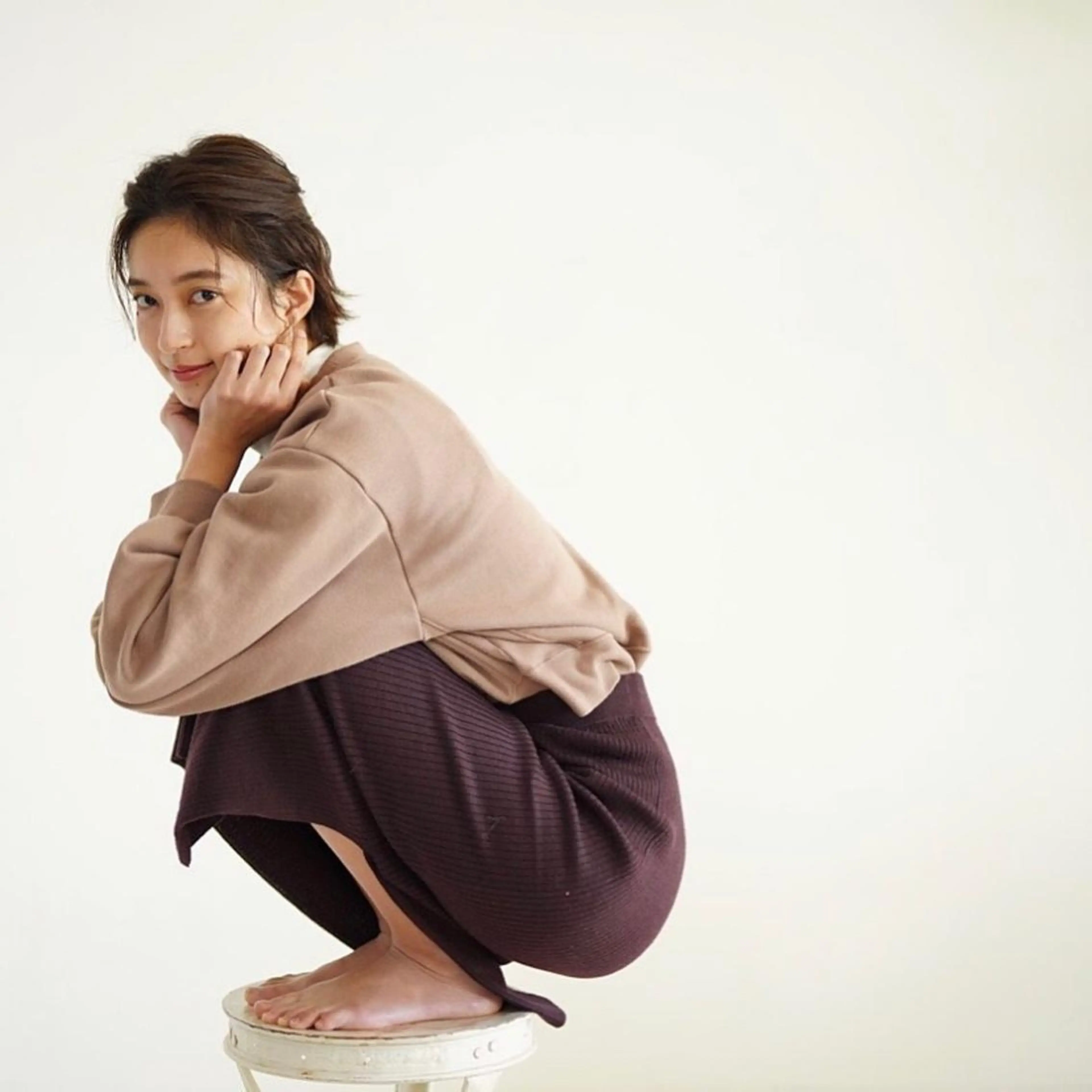 ショート カラー ヘアアレンジ ブラウンカラー H梅田 / 811 堀本菜奈のヘアスタイル