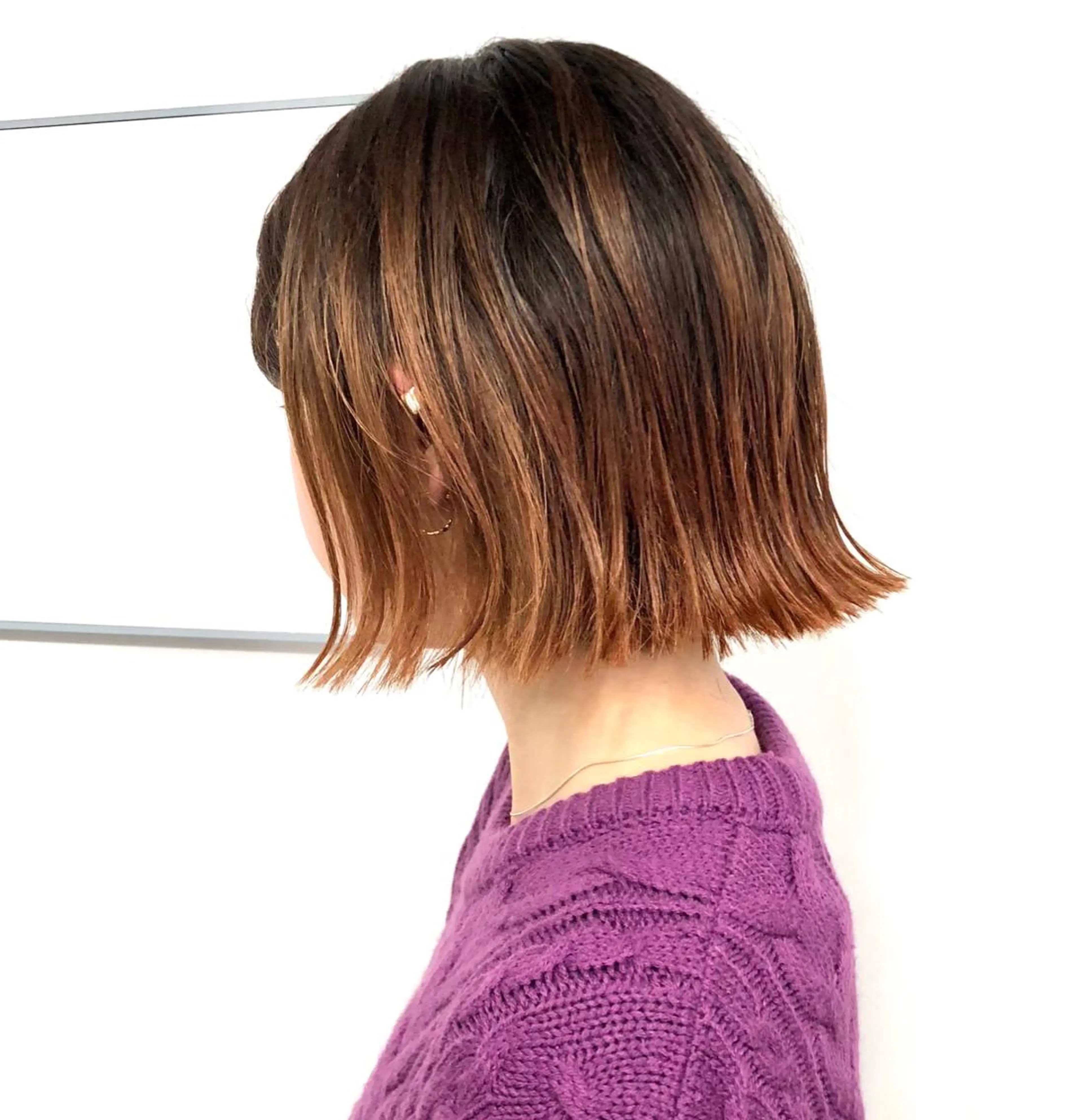 ショート カラー ボブ カット トリートメント 難波/心斎橋/ボブ/ 髪質改善/ハイトーンのヘアスタイル