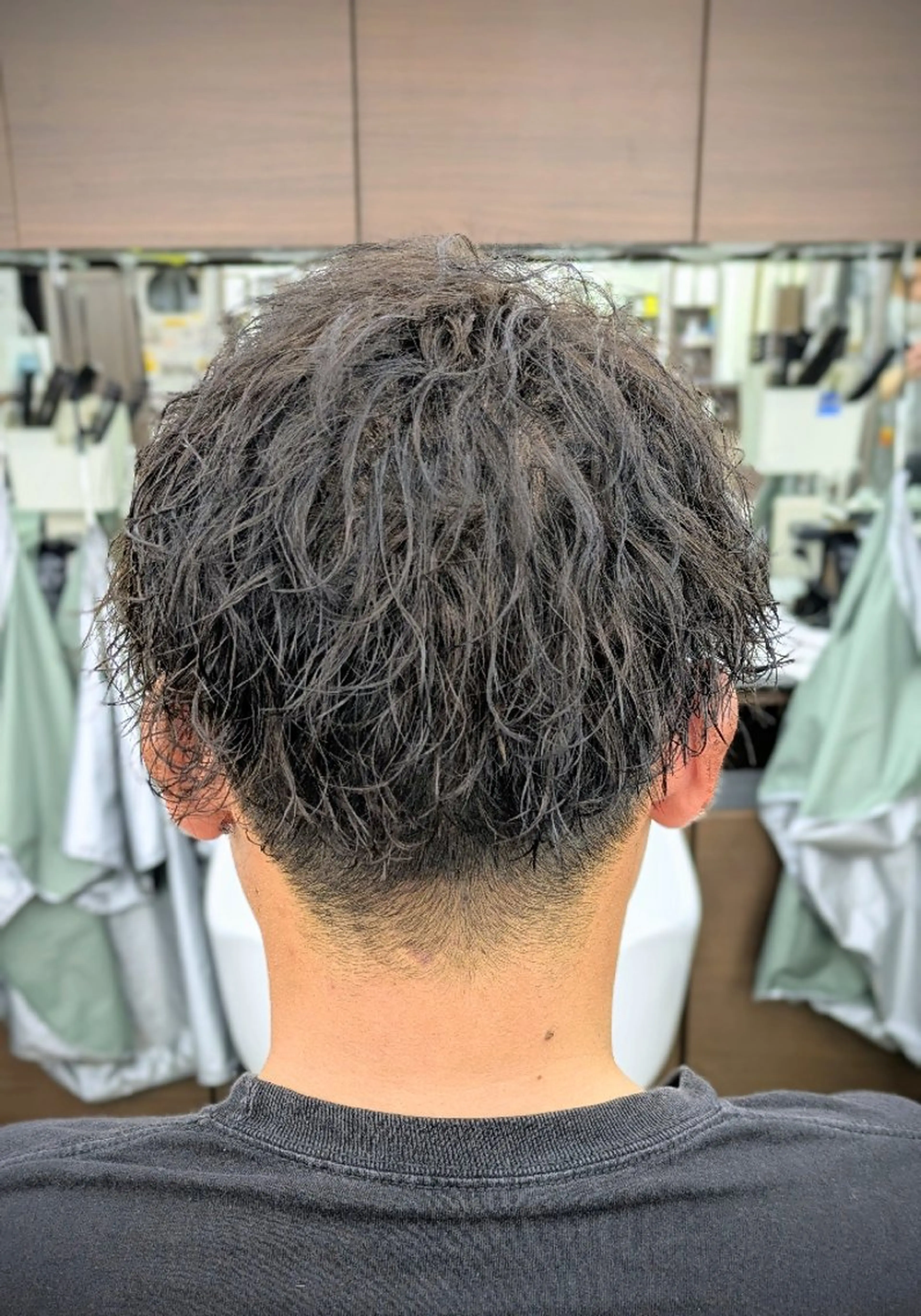 ショート パーマ 理容プラージュ燕三条 福井のヘアスタイル