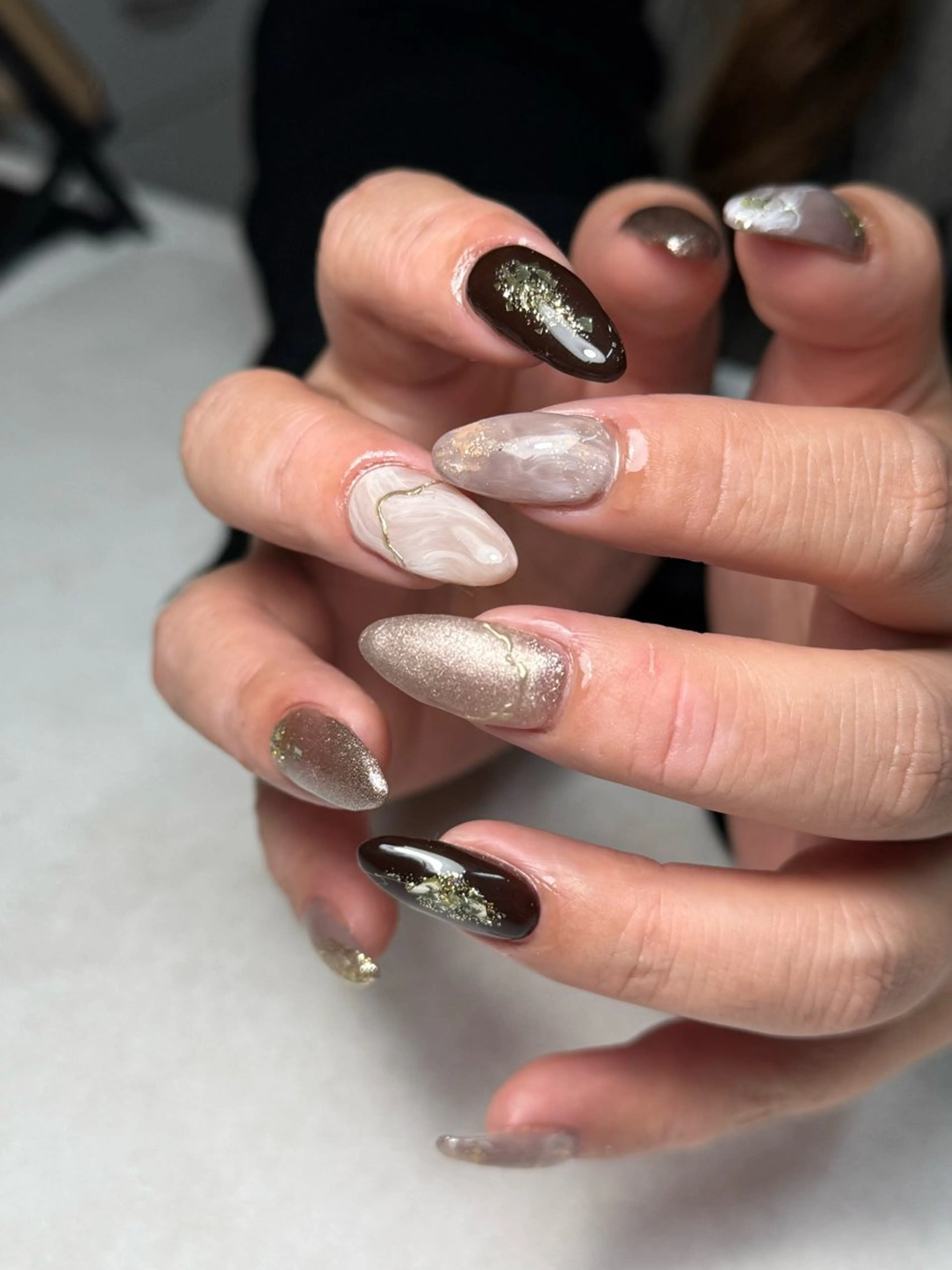 ネイル ハンドネイル 🐈‍⬛ Minamiのネイルデザイン