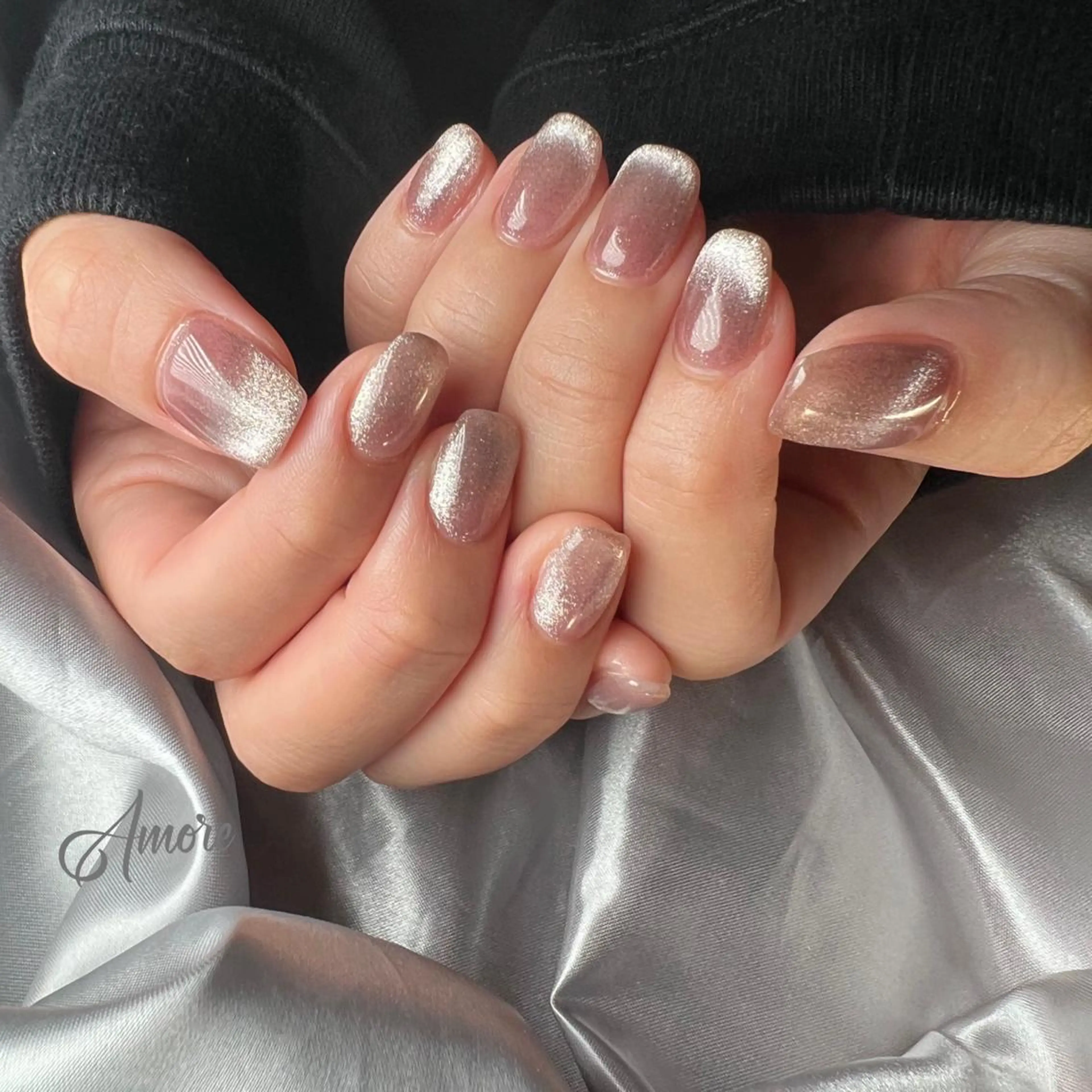 ネイル ジェルネイル ミラーネイル オフィスネイル パラジェル ハンドネイル ハンドケア You kyehwaのネイルデザイン