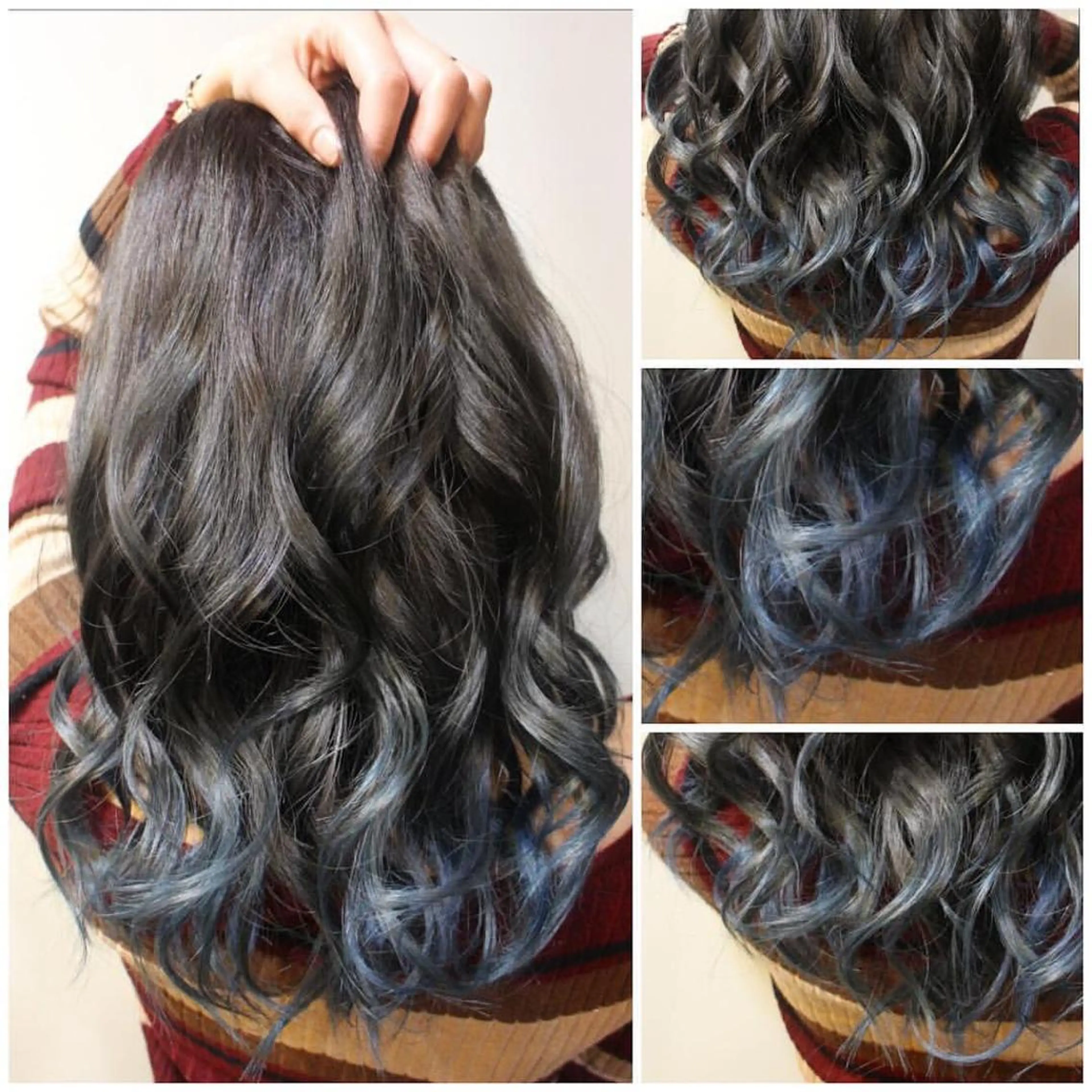 ミディアム カラー ヘアアレンジ ブルーカラー グラデーションカラー ネイビーカラー ヘアカラー トリートメント 次世代シールエクステ 錦糸町 小泉 朋之のヘアスタイル