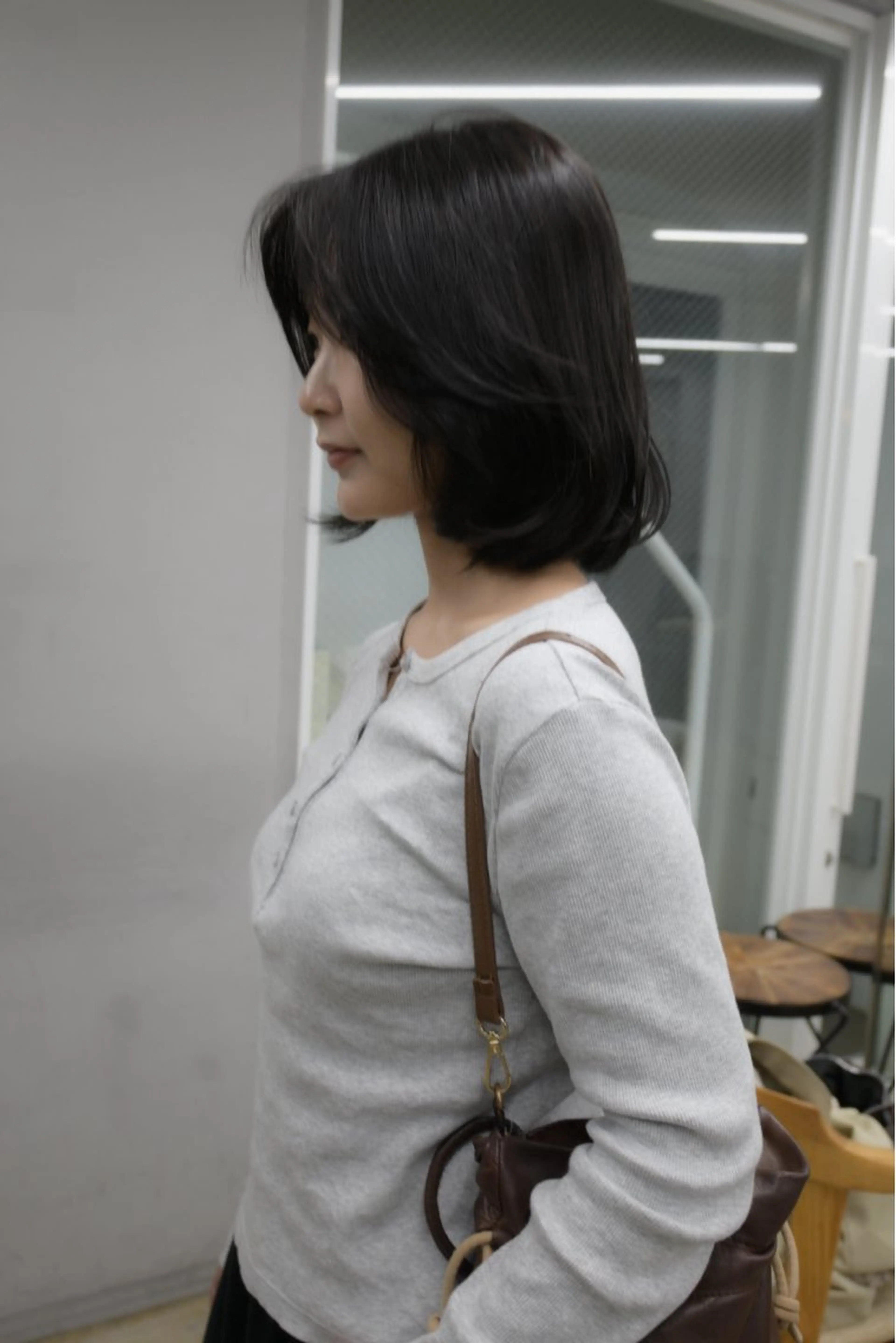 セミロング カラー 日南乃/柔らか ブラウンカラーのヘアスタイル