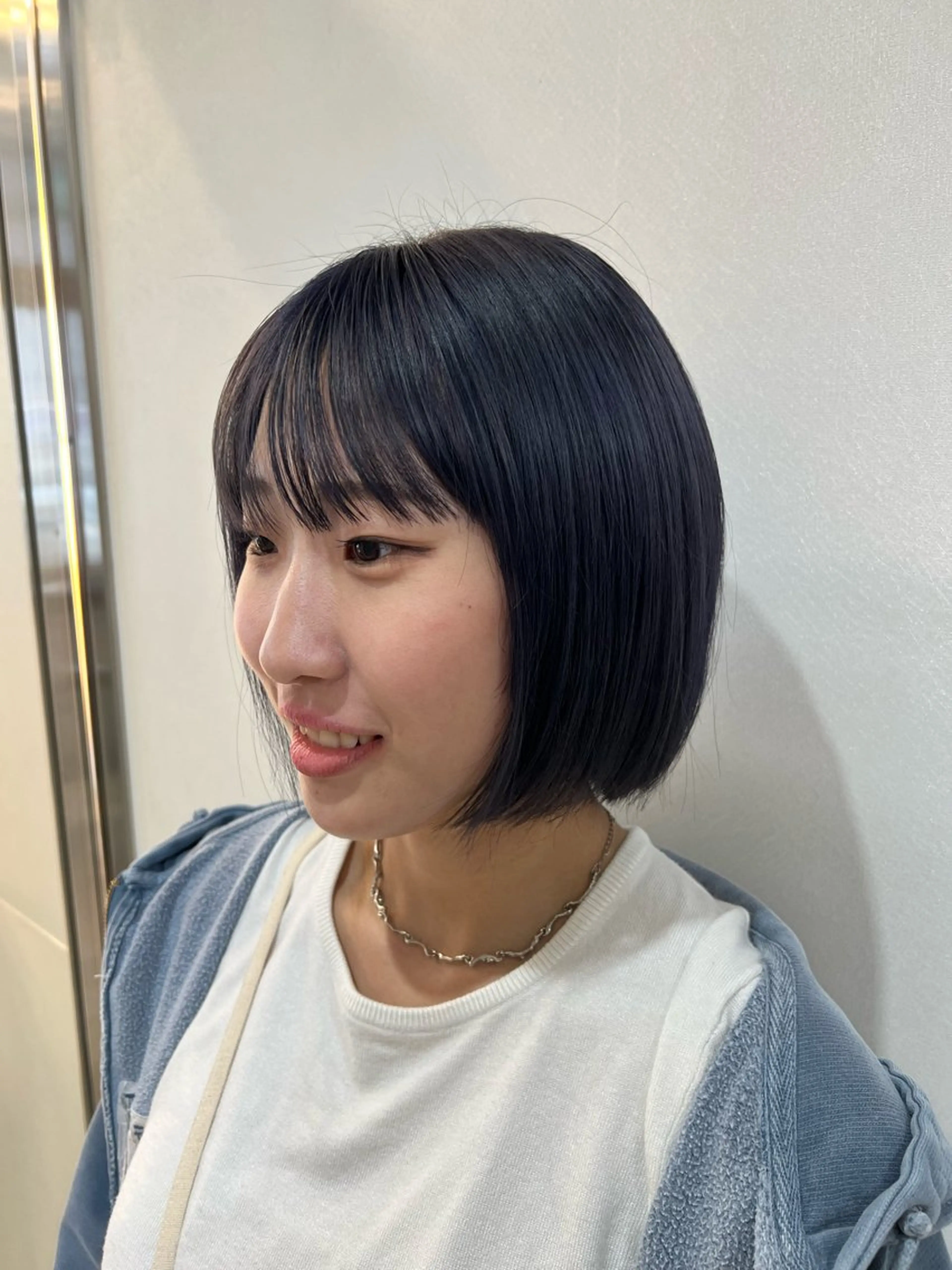 ショート カラー バイオレットカラー ボブ 札幌パーマ/ レイヤー/後藤海音のヘアスタイル