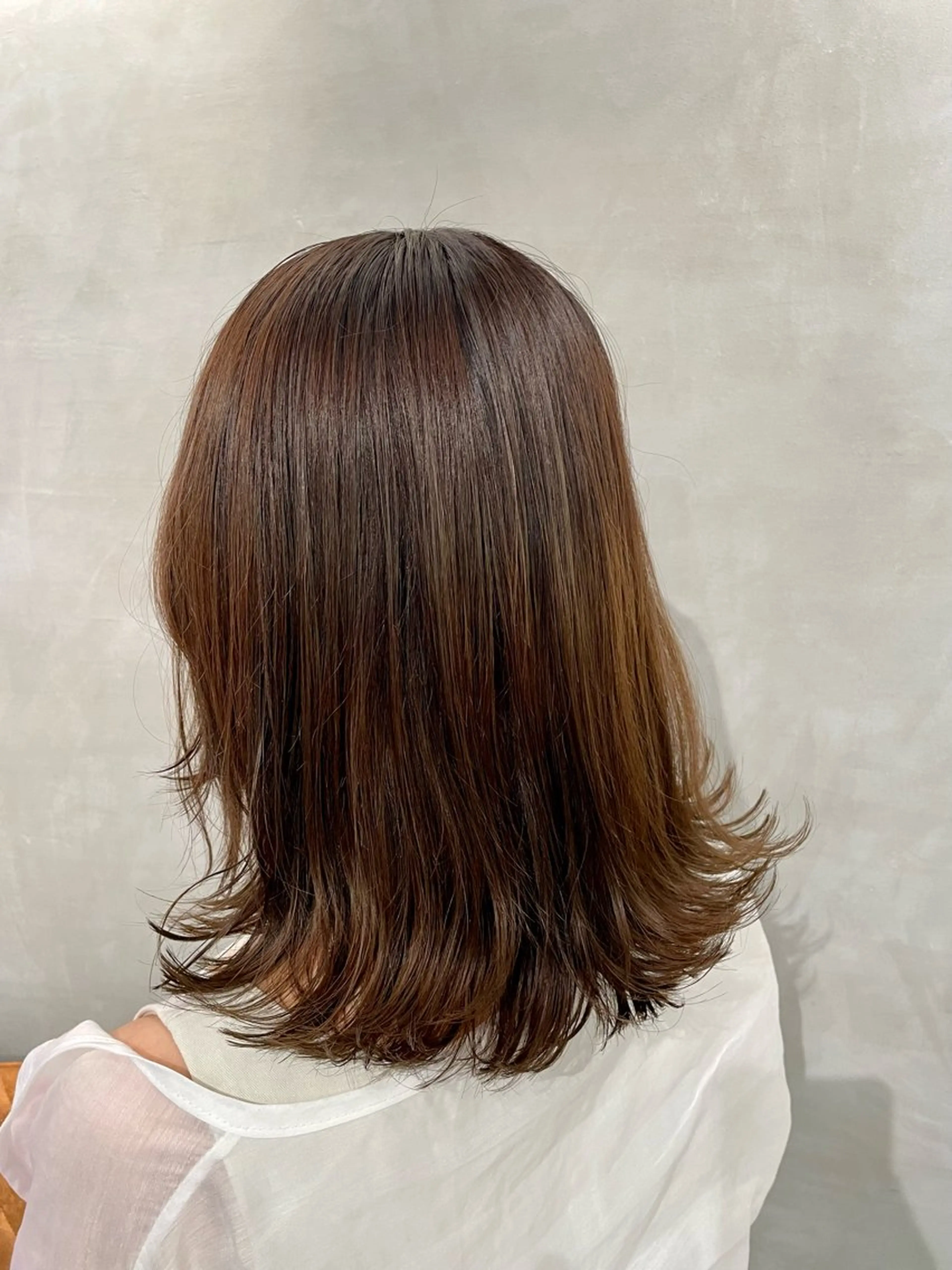 セミロング ヘアカラー トリートメント メンズ縮毛矯正 ブリーチカラー/まやのヘアスタイル