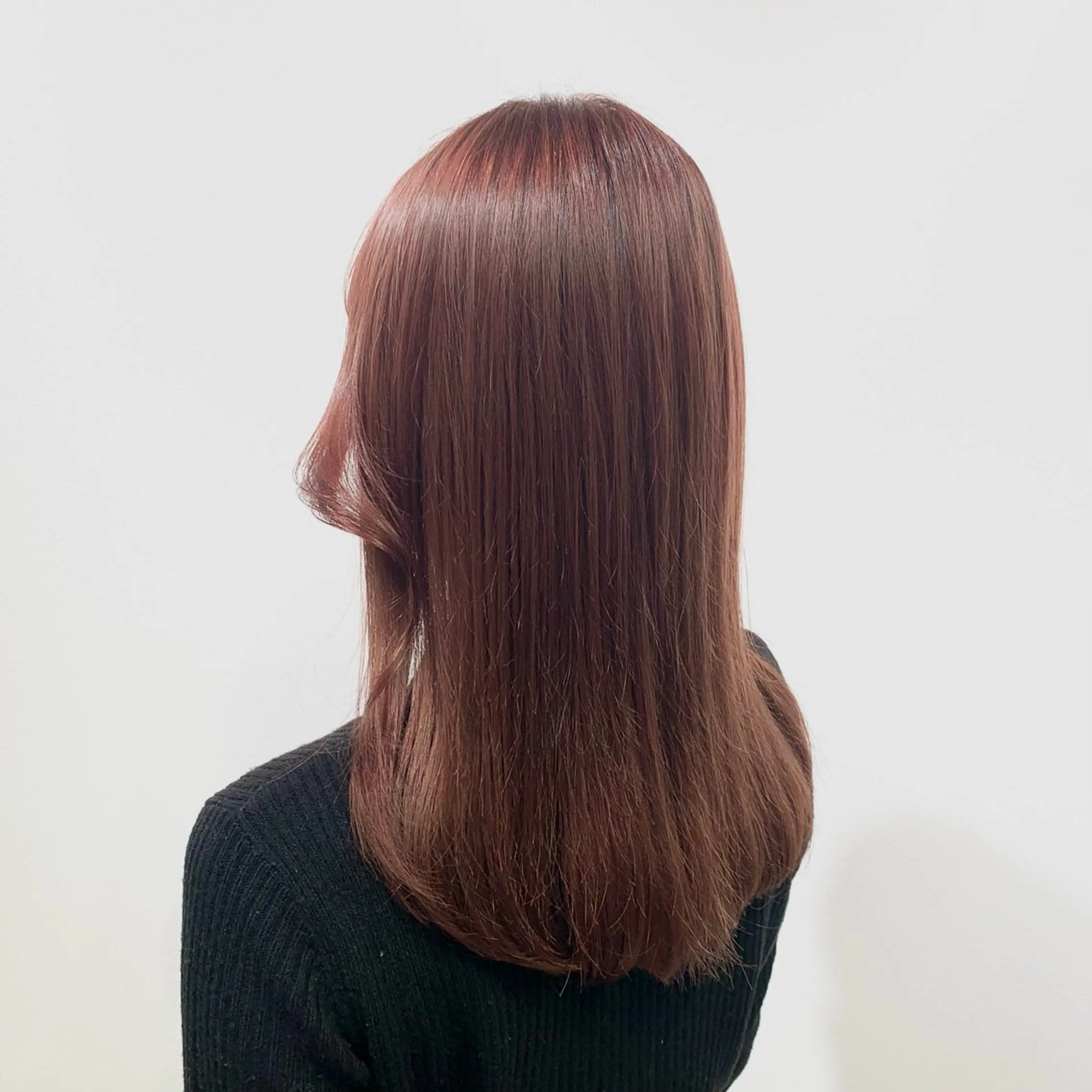 セミロング カラー ヘアアレンジ キヨミ 韓国レイヤーカットのヘアスタイル