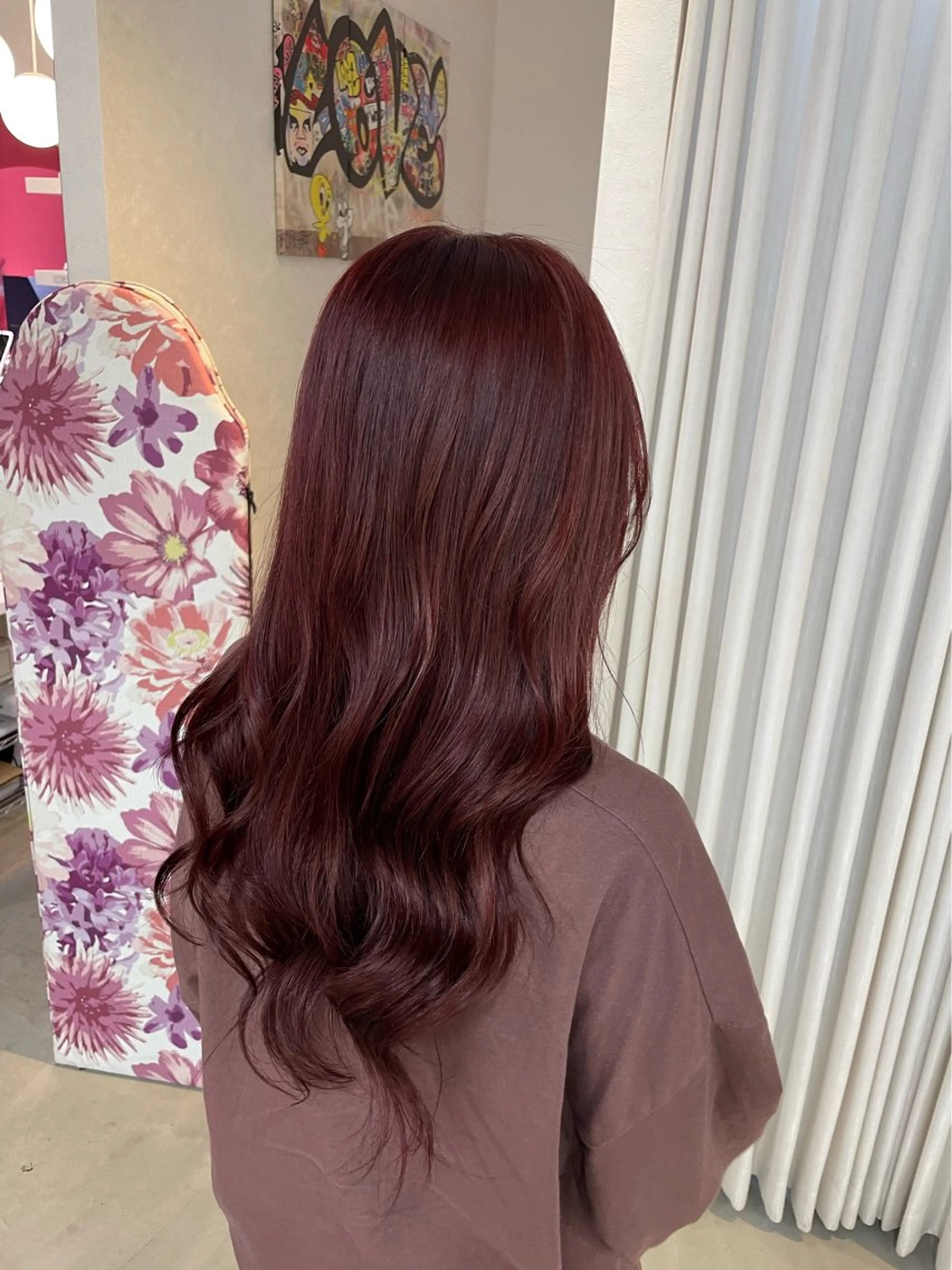 ロング カラー カット ヘアカラー トリートメント 安井まゆ _Box mico.のヘアスタイル