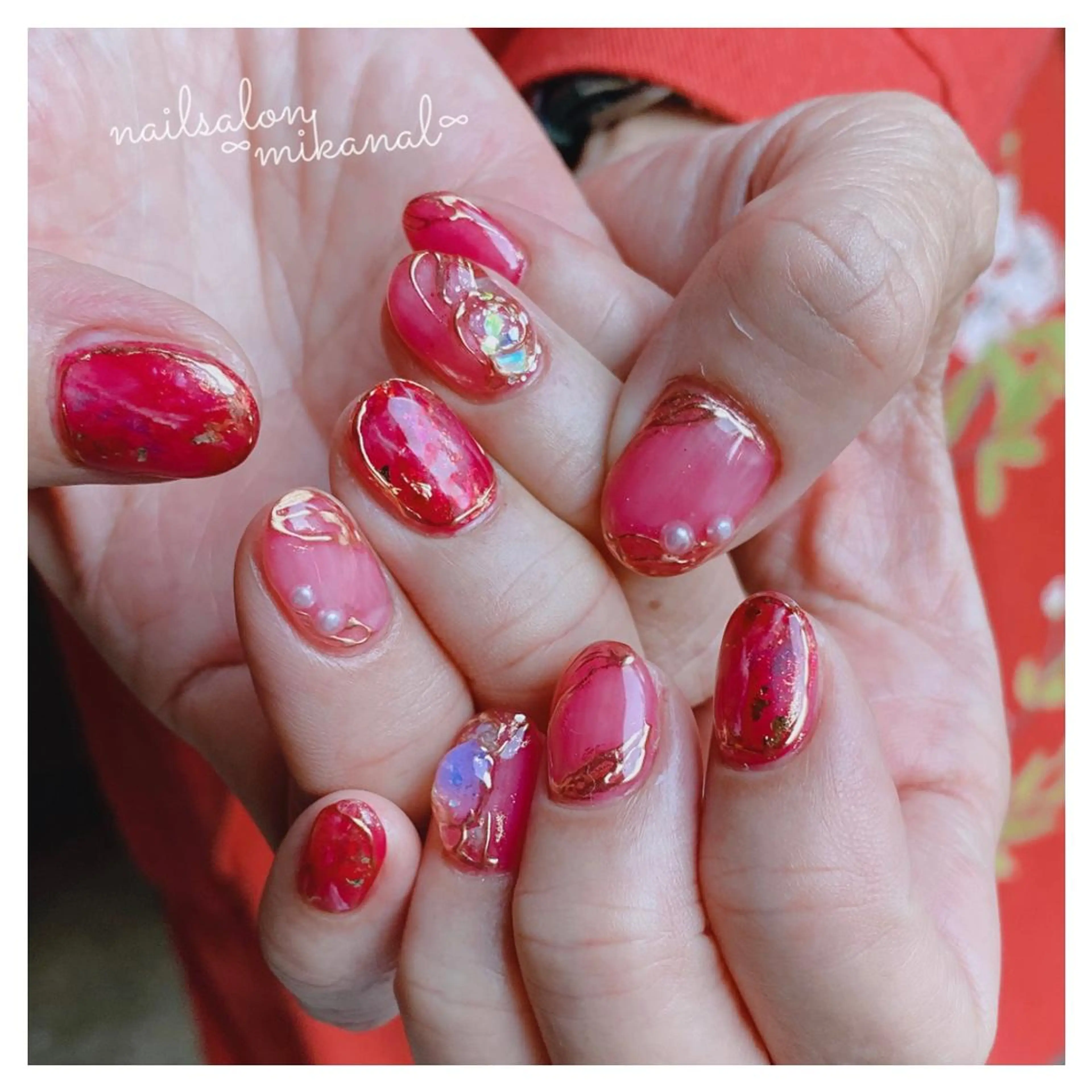 ネイル ハンドネイル nailsalon ∞ ﾐｶﾅﾙ ∞のネイルデザイン