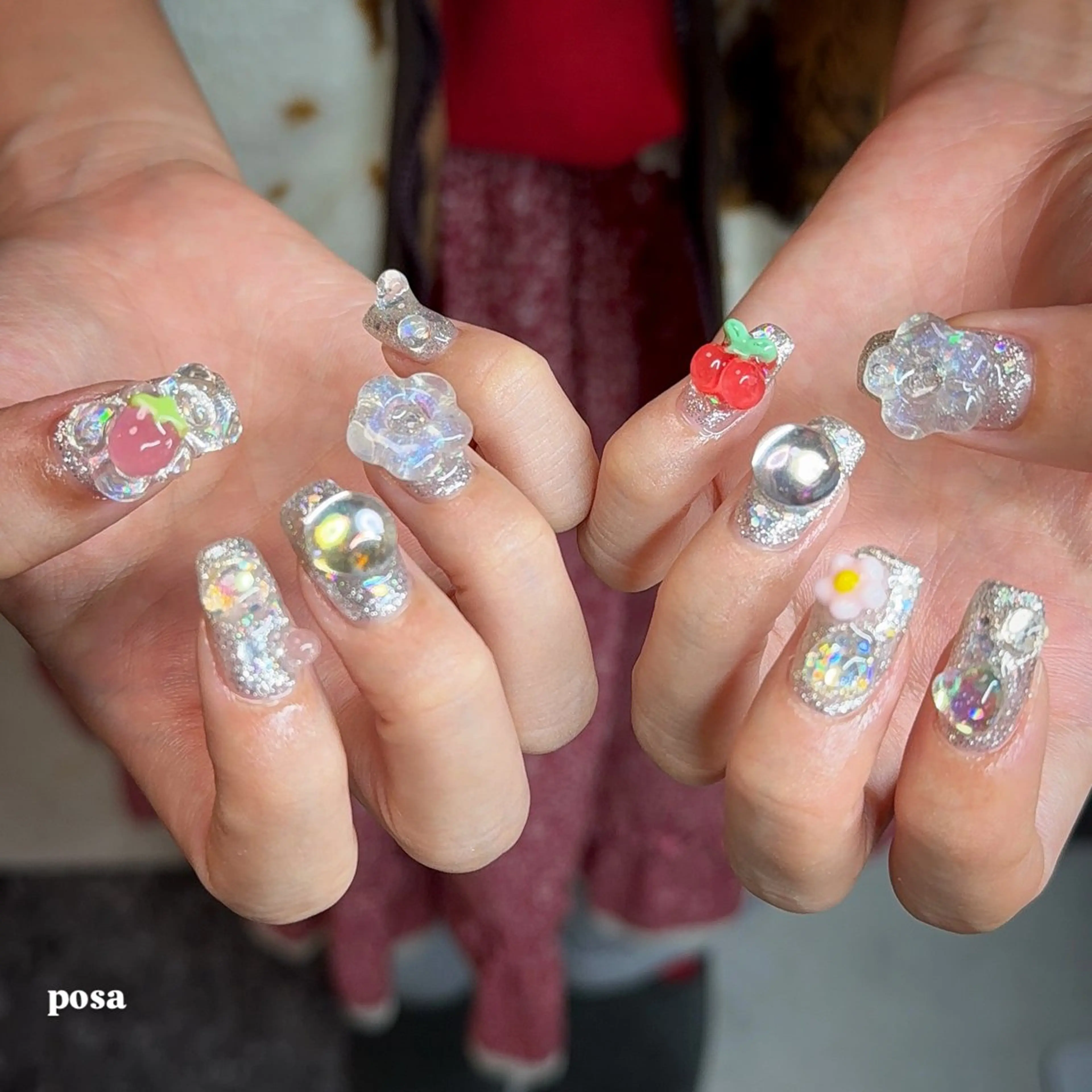 ネイル シンプルネイル ハンドネイル posa nail モエミのネイルデザイン