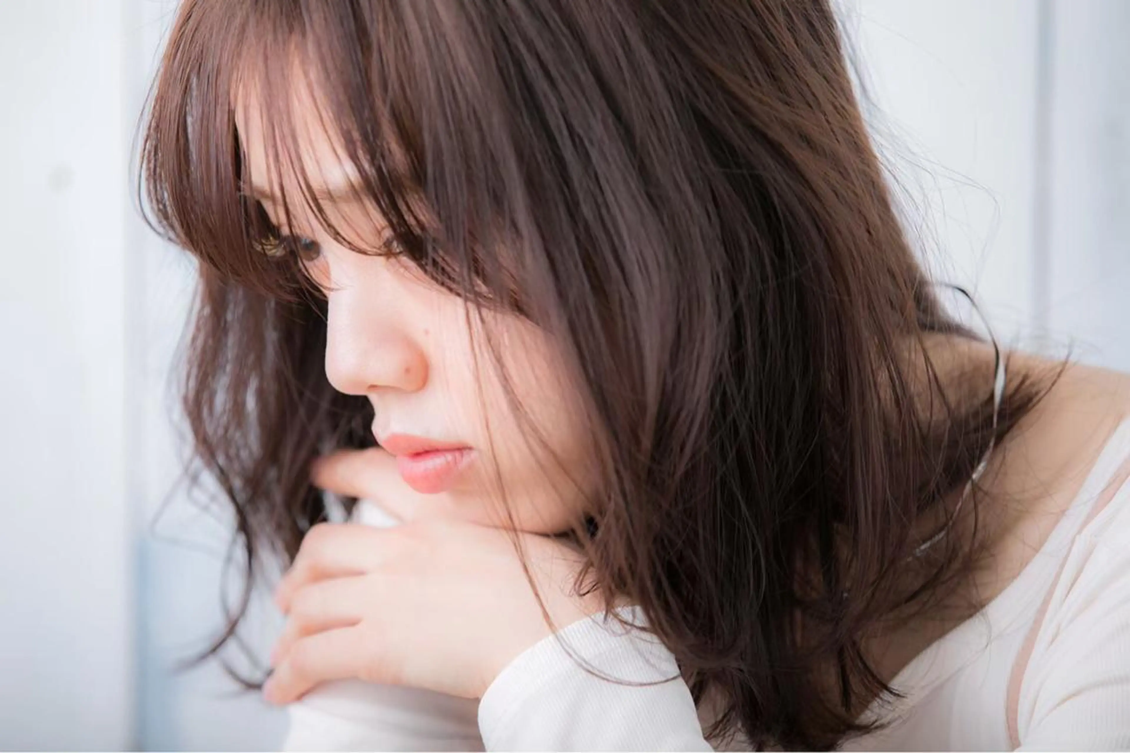 🌷伸ばしてる方におすすめ🌷メンテナンス質感調整cut+ケアカラー＋プレミアムトリートメントの写真