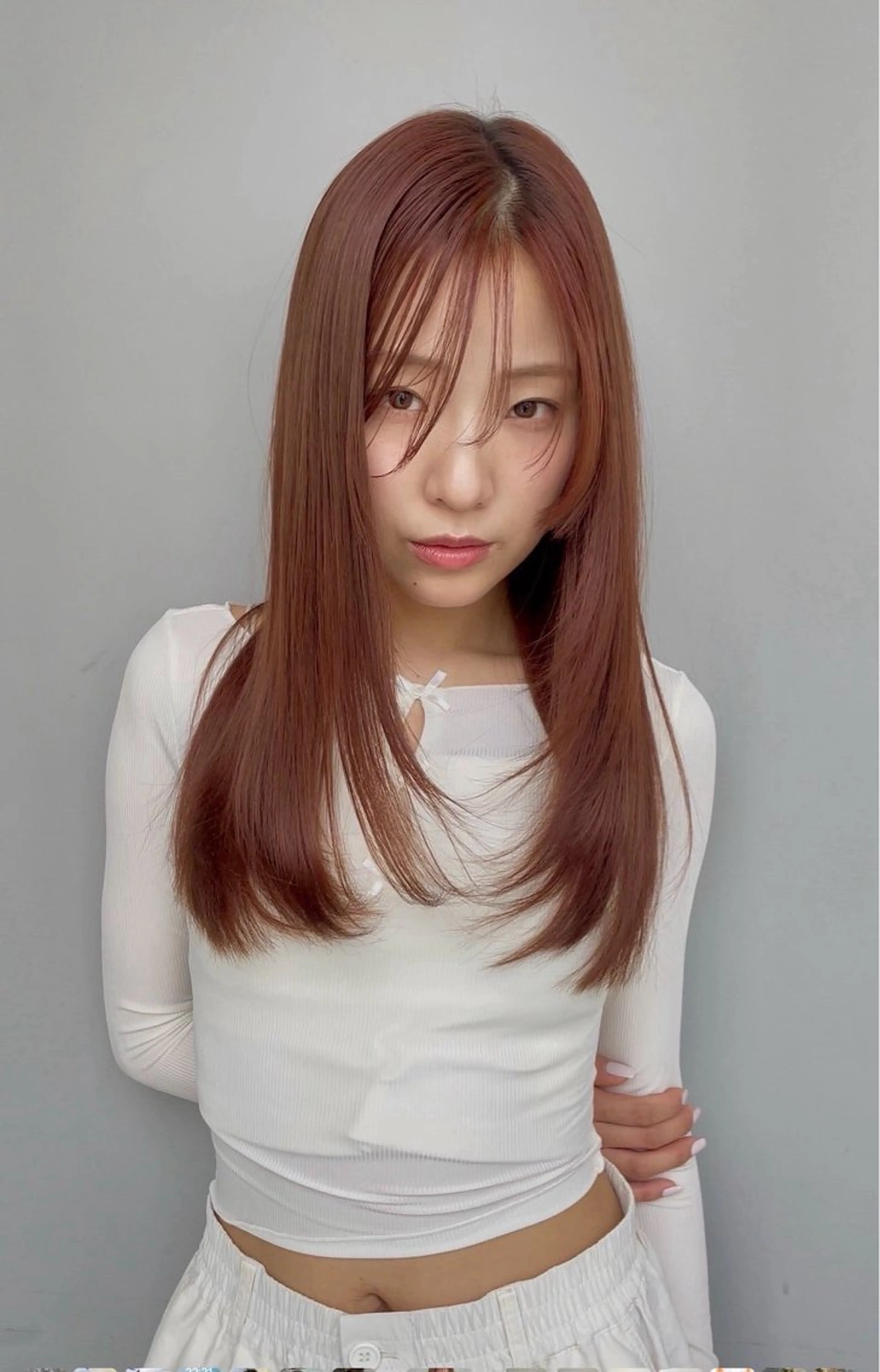 ロング カラー ヘアアレンジ tricca daikanyama所属・Koyuki /透明カラー/ボブのヘアスタイル