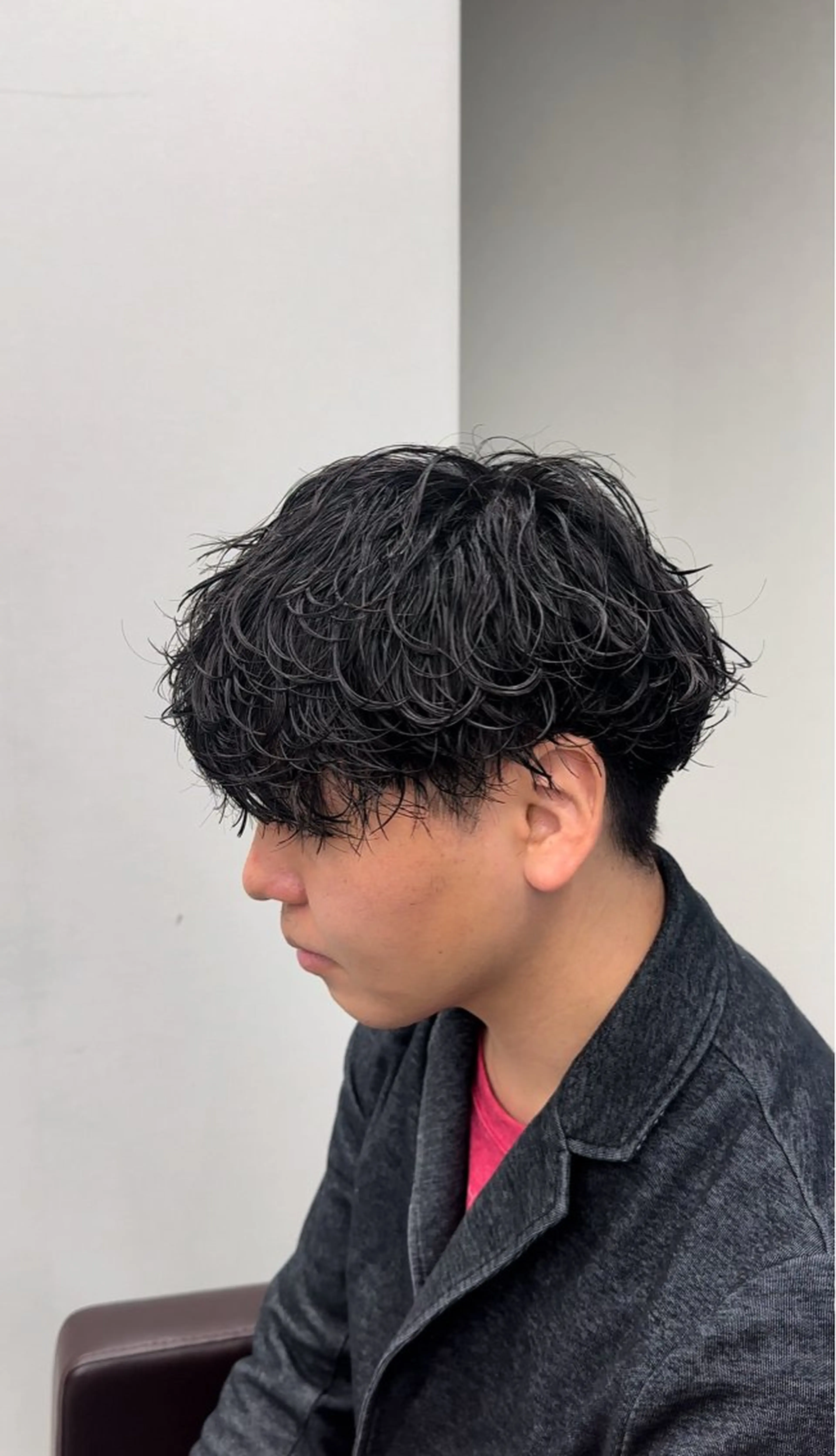 パーマ メンズ カット パーマ ニュアンス/フェザー /ウルフ/伶馬のヘアスタイル