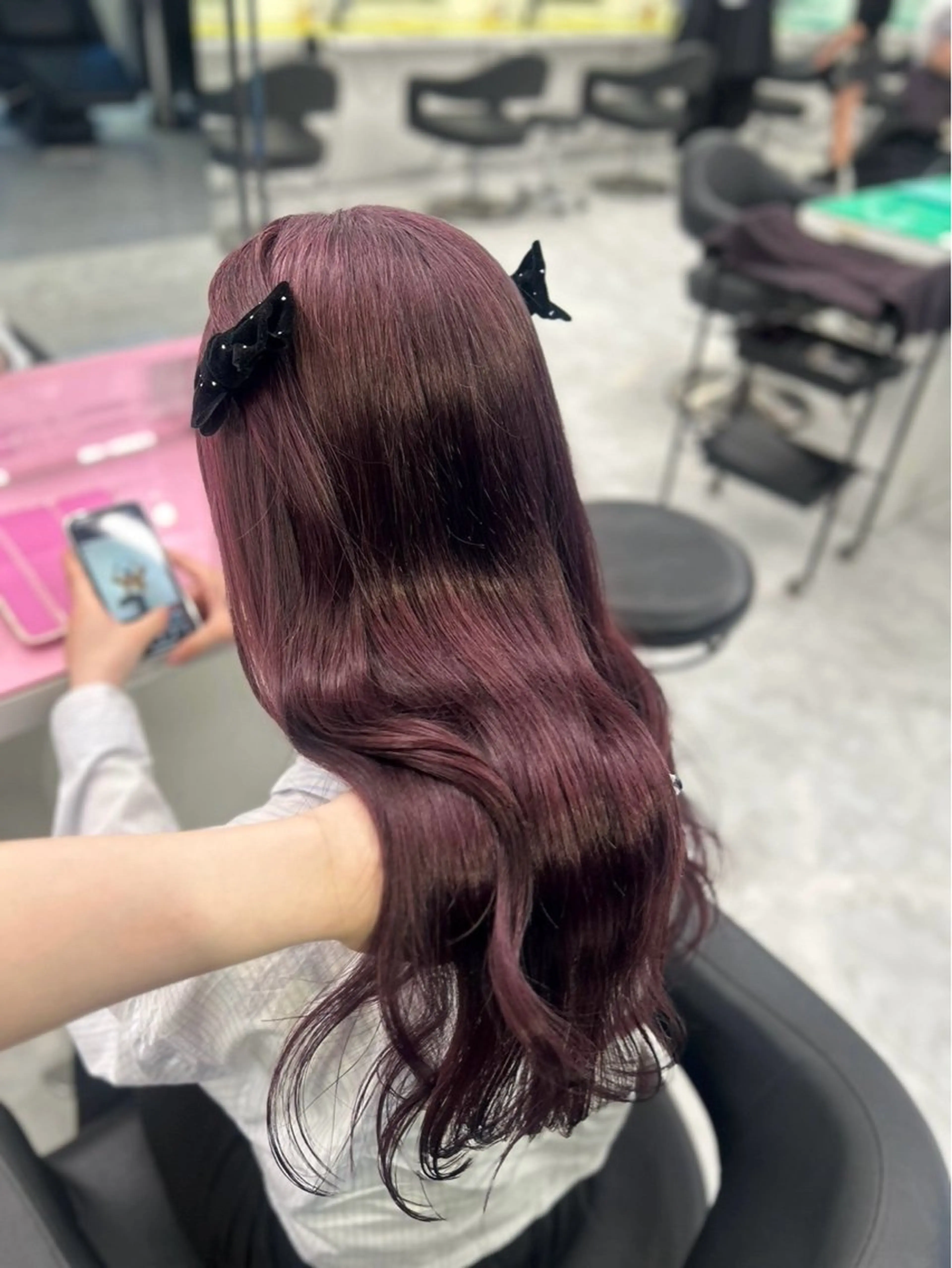 ミディアム カラー 🎀🧁ダメージレス 艶髪カラー🧁🎀のヘアスタイル