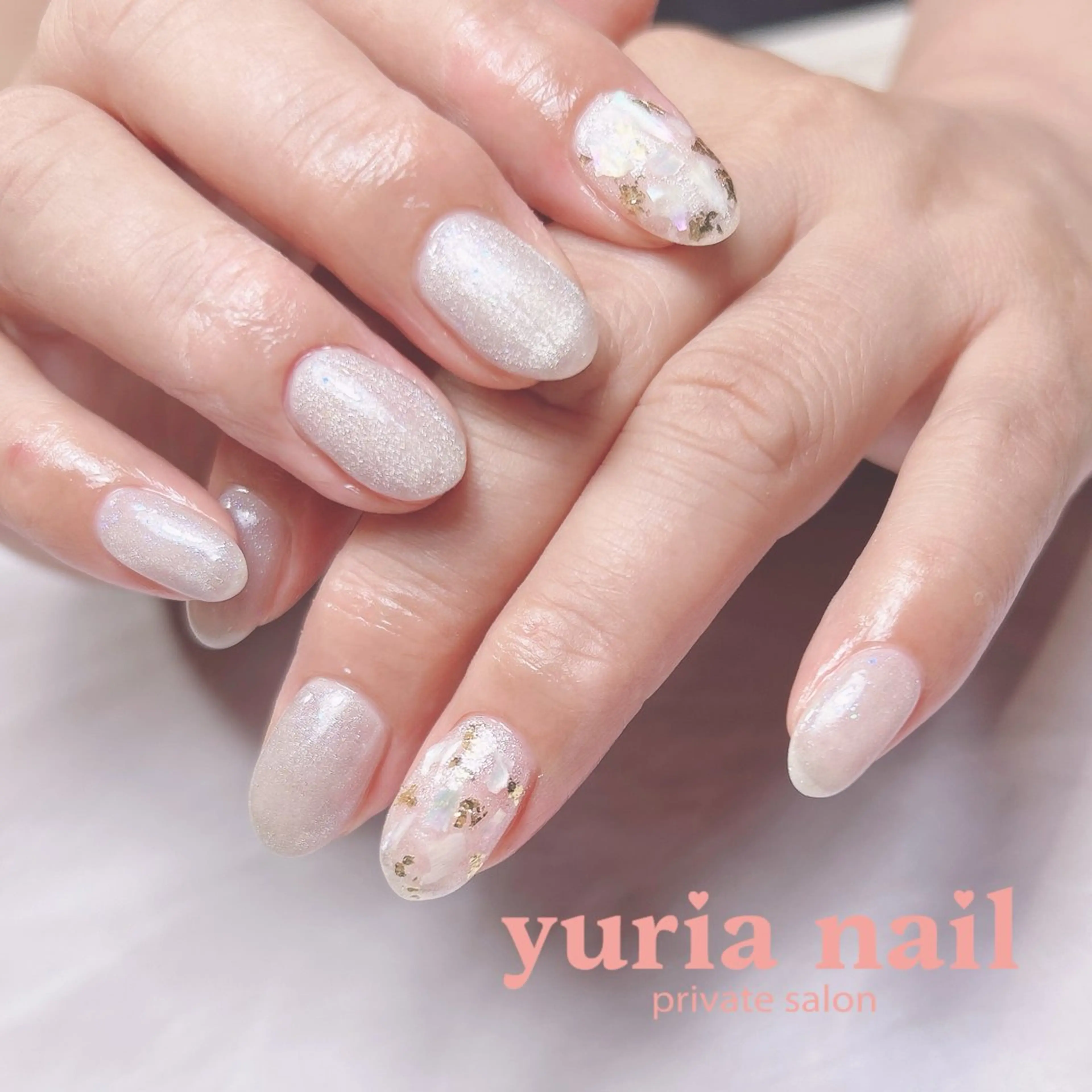 ネイル アートネイル ジェルネイル ラメ(グリッター) ハンドネイル 小林 ゆりあのネイルデザイン