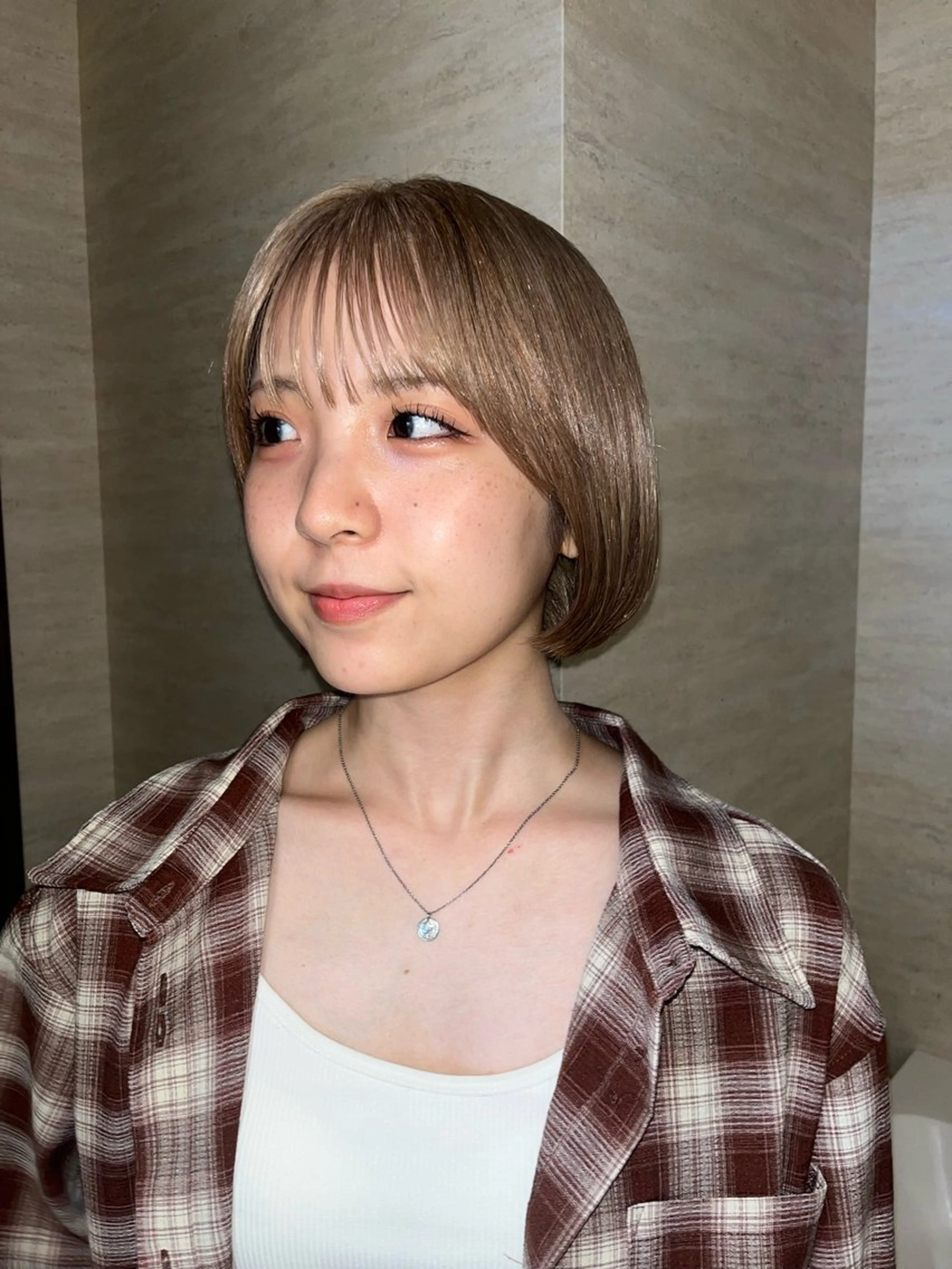 ショート カラー 柔らかい艶暖色 レイヤー🫧姫汝のヘアスタイル