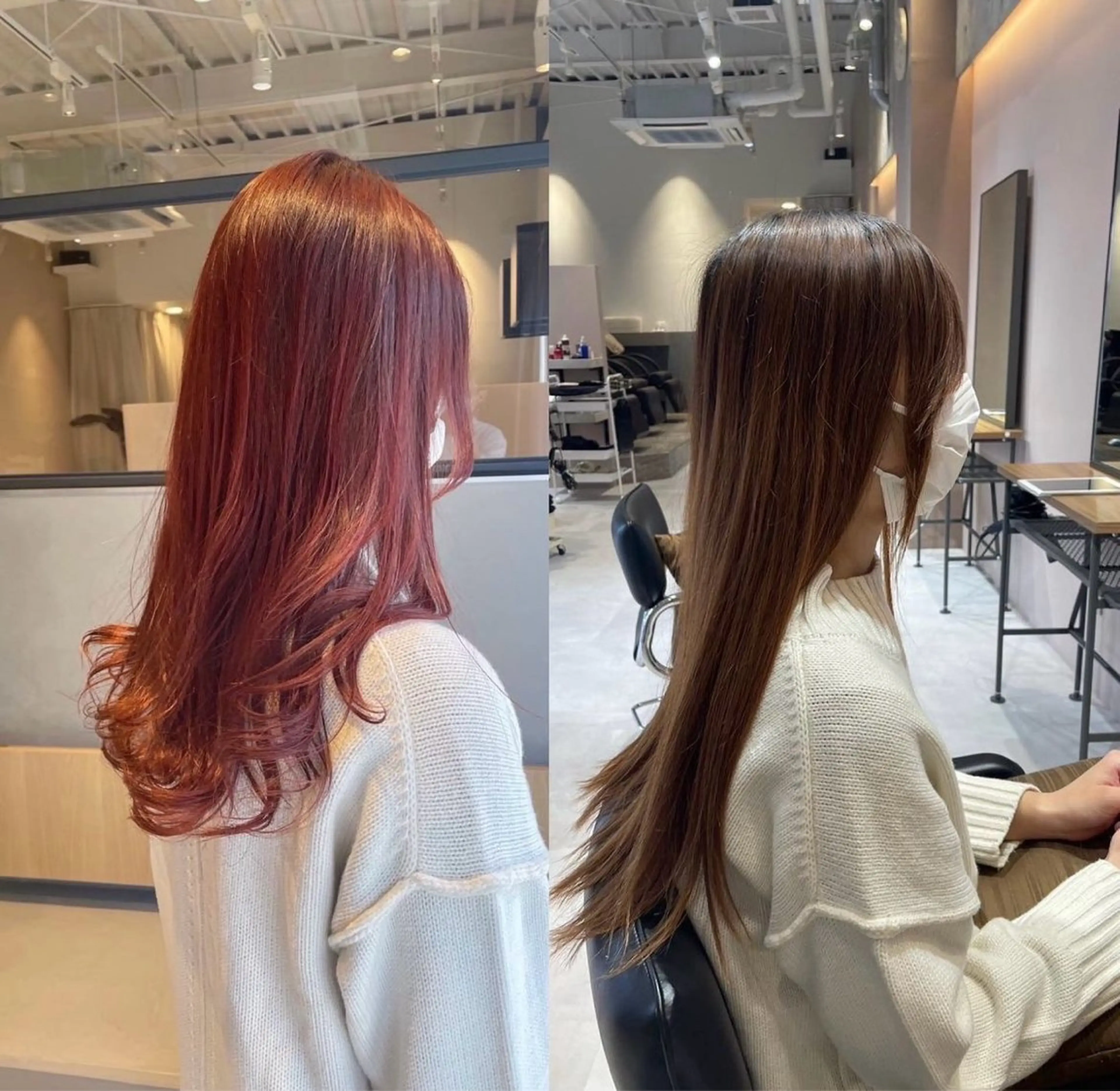 カラー ピンクカラー ヘアカラー ✨艶髪職人艶カラー✨ 中本輝人のヘアスタイル