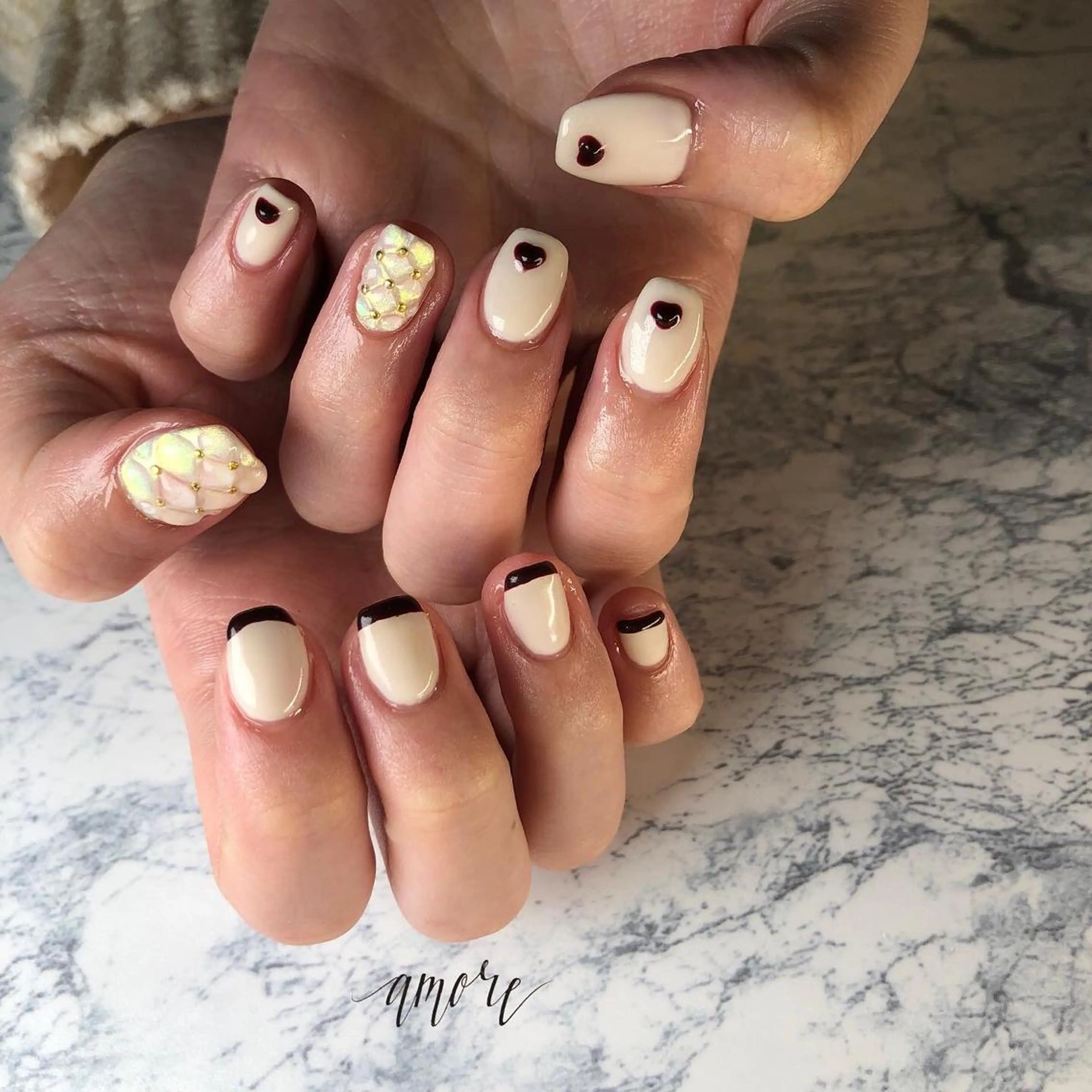 ネイル ジェルネイル 氷ネイル・うるうるネイル マグネットネイル ミラーネイル ニュアンスネイル You kyehwaのネイルデザイン