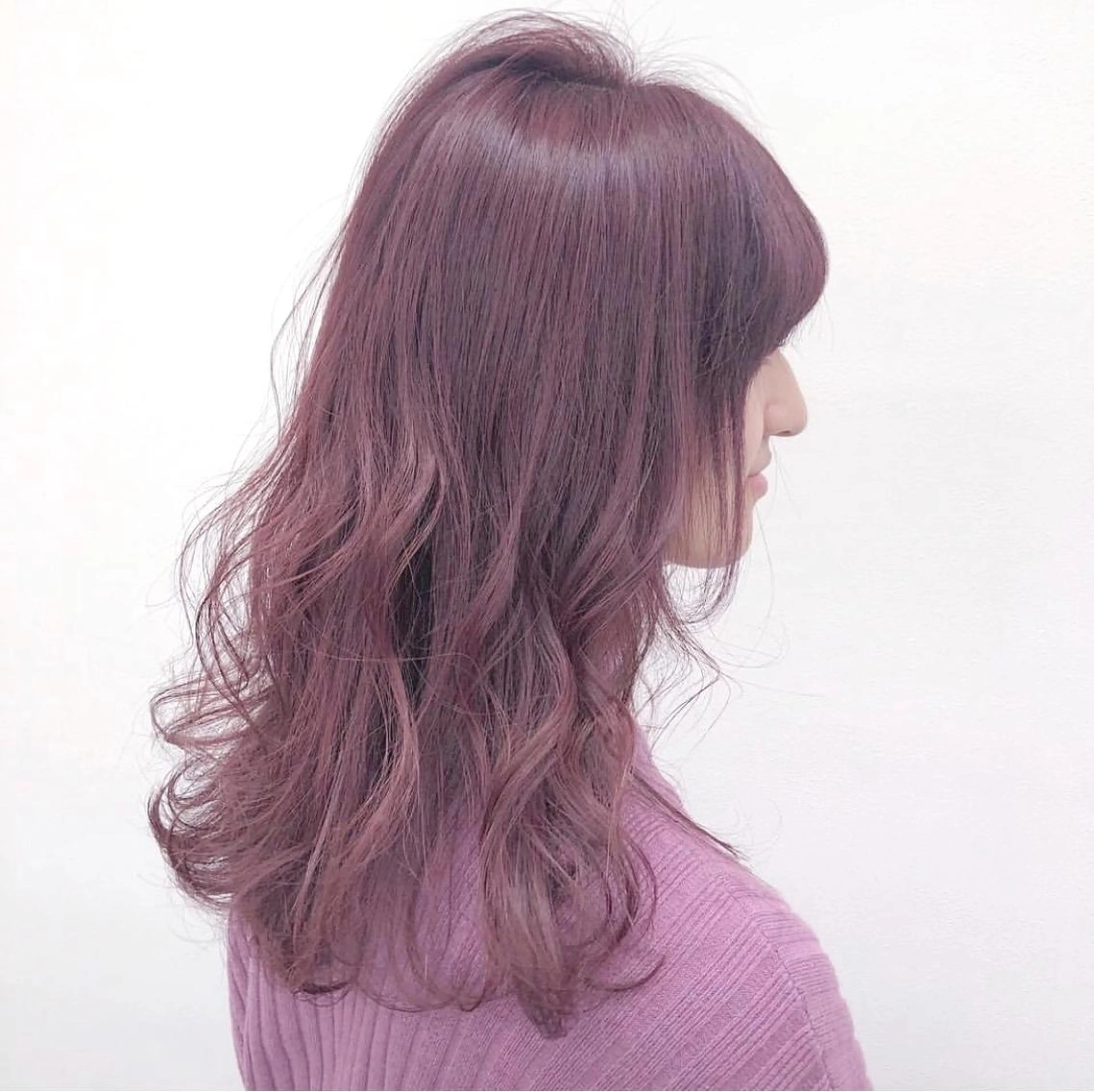 ミディアム カラー 柔らかbeige モトキのヘアスタイル