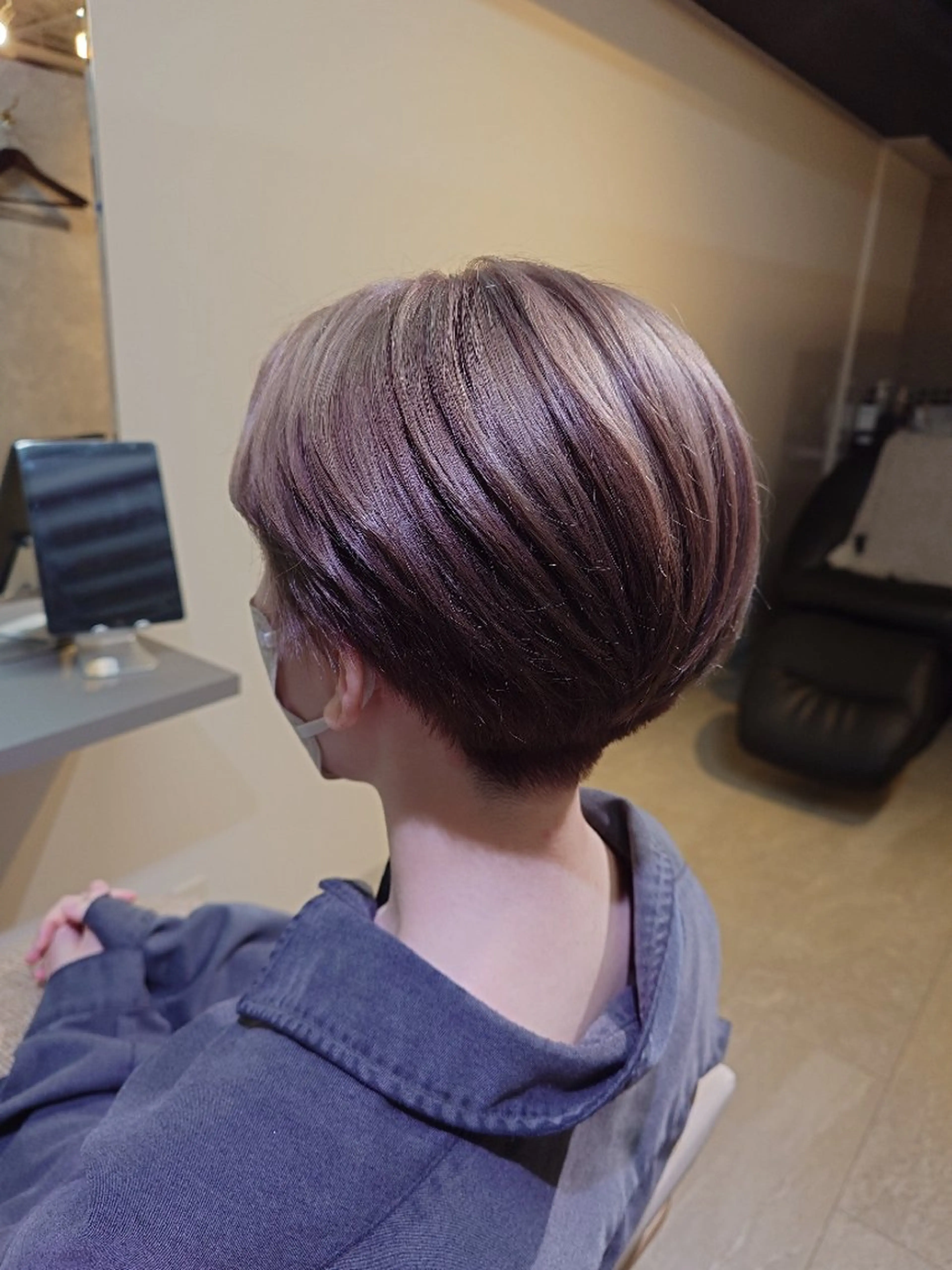 ショート カラー ヘアカラー 東梅田/美髪矯正/ 大貫一輝のヘアスタイル