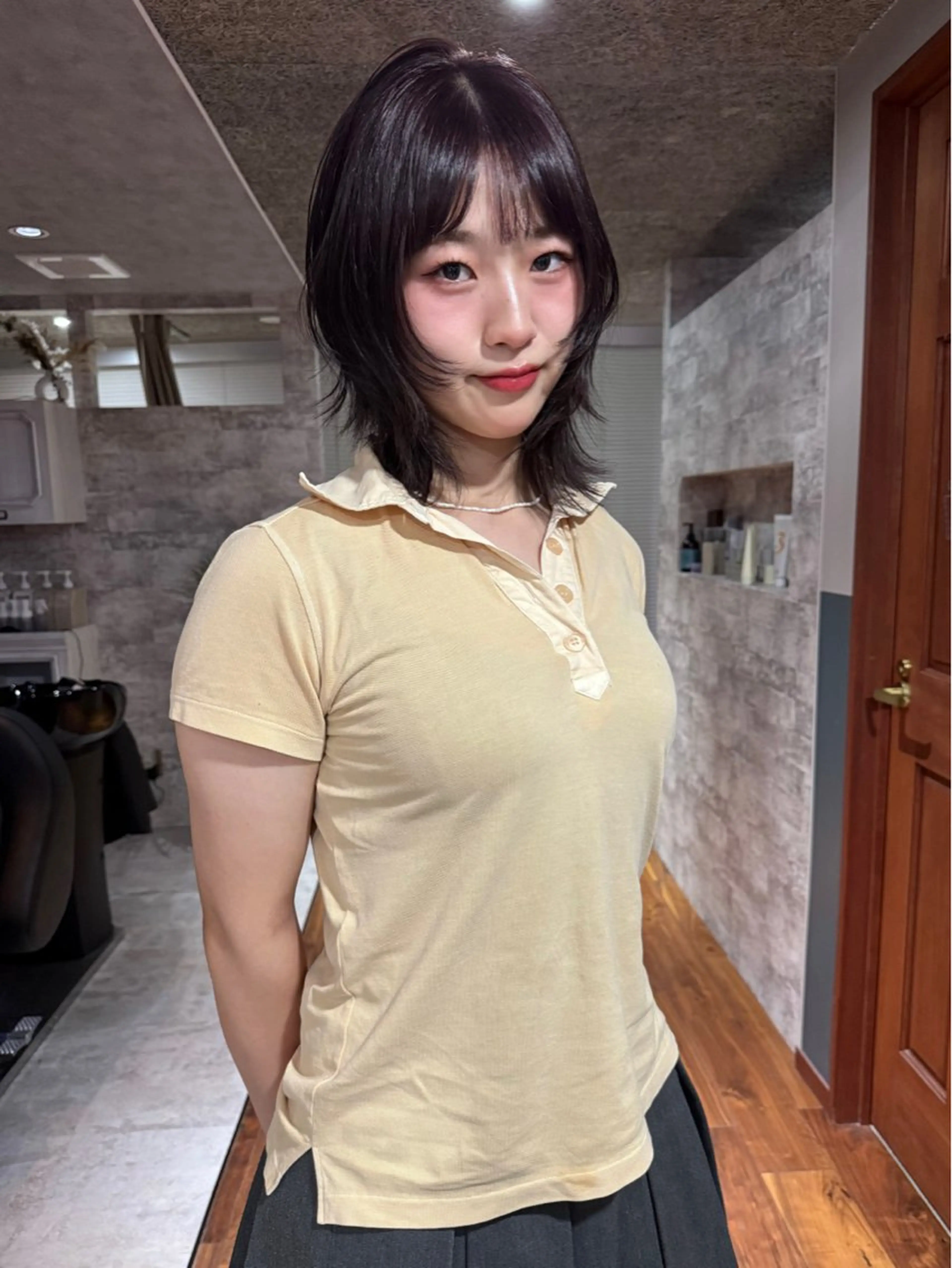 ミディアム カラー カット ヘアカラー トリートメント mai / linoah˚✧のヘアスタイル