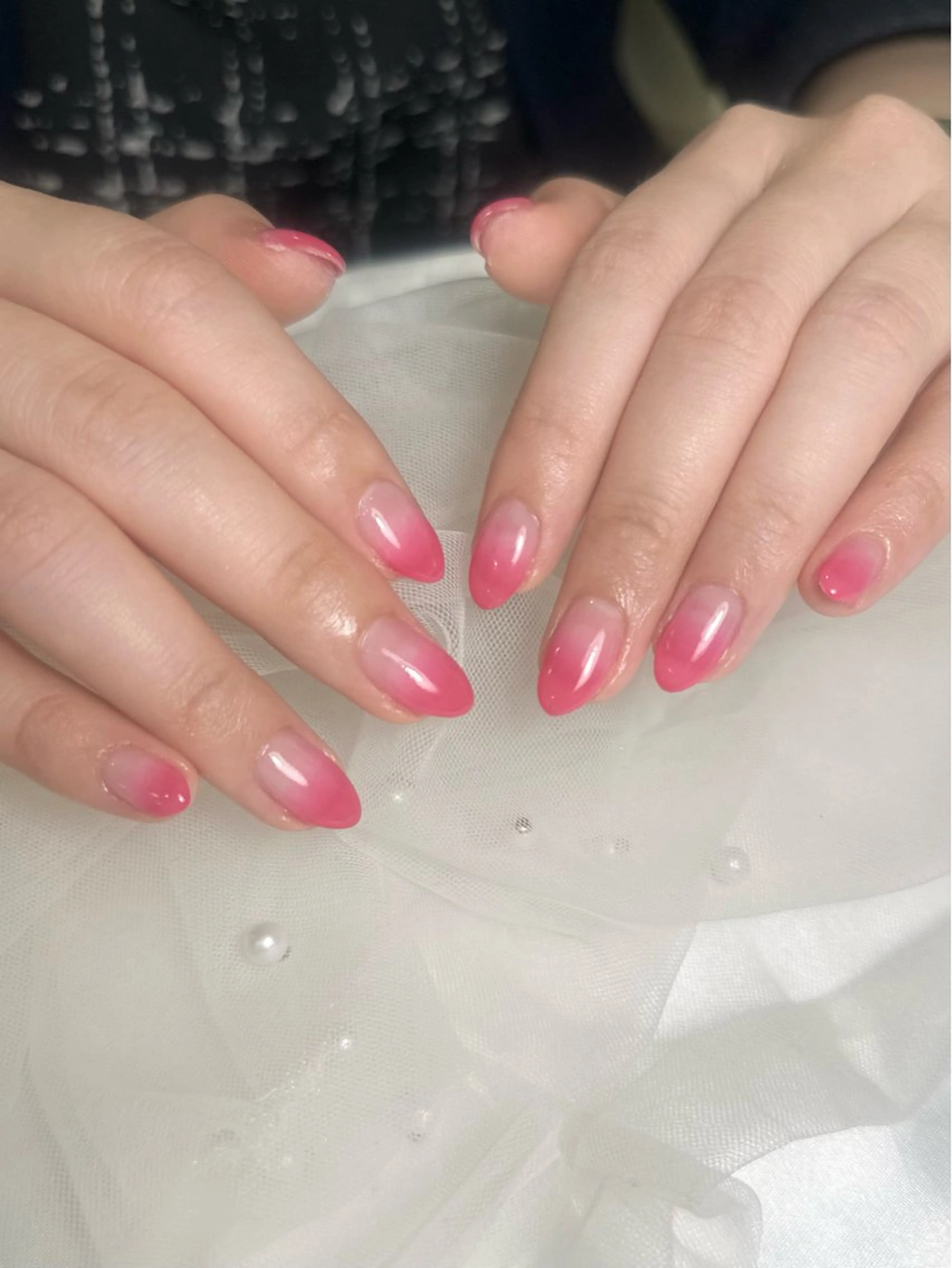 ネイル グラデーション ピンク ハンドネイル Monart もえのネイルデザイン