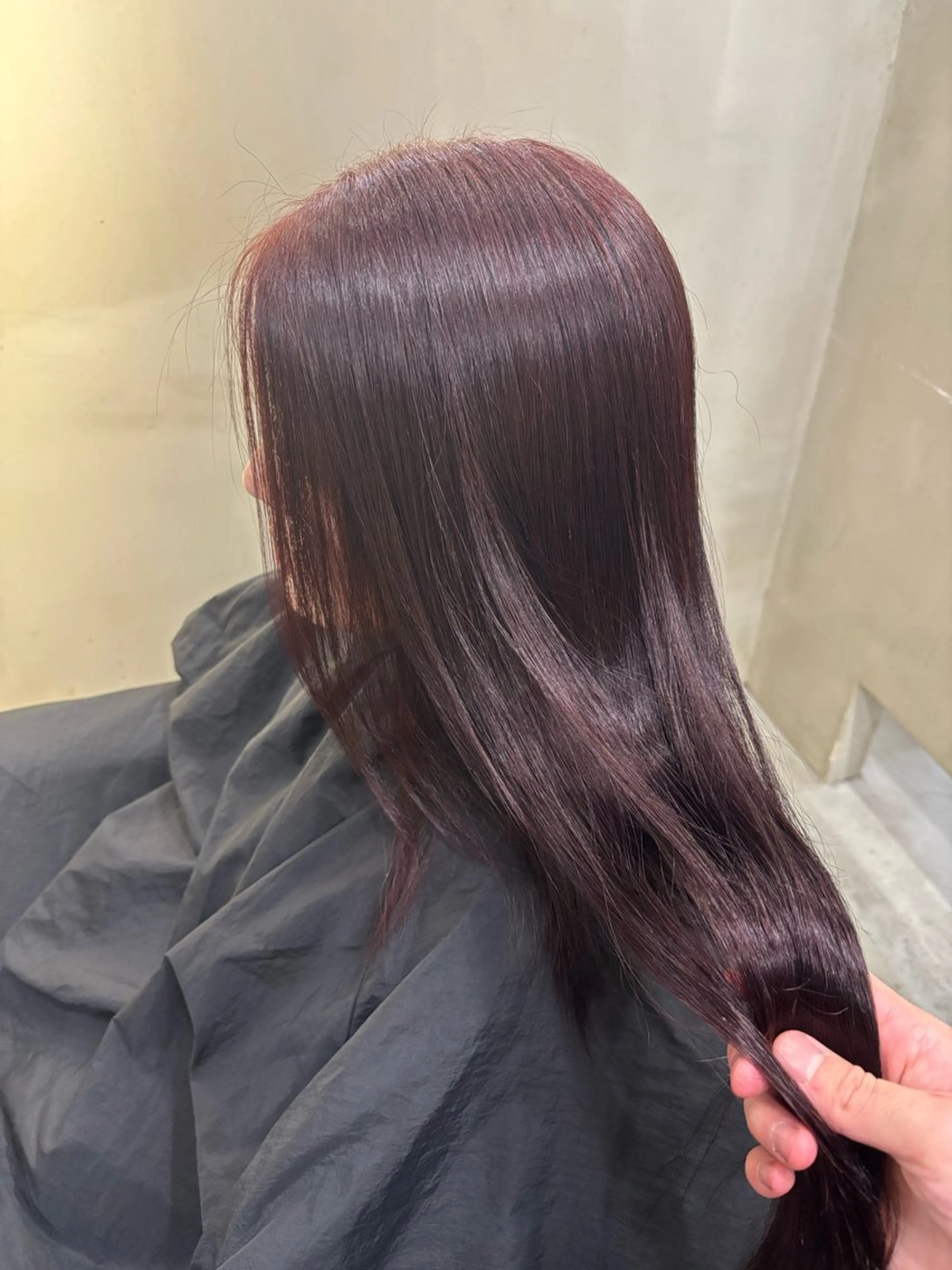 ロング カラー ボルドーカラー ヘアカラー 中園康 /カラー/ブリーチのヘアスタイル