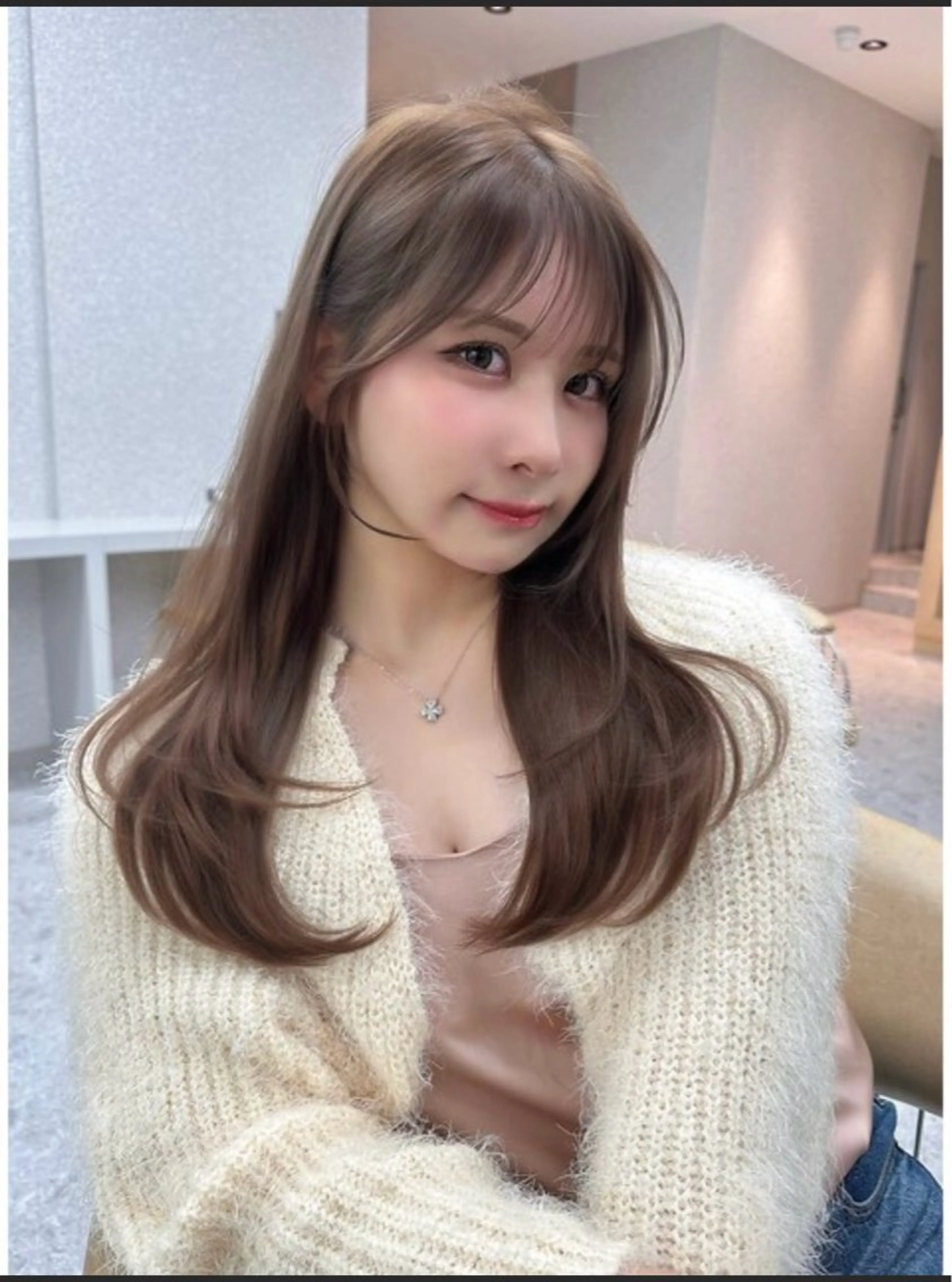 中明度カラーに✨カット+ブリーチなしWカラーの写真