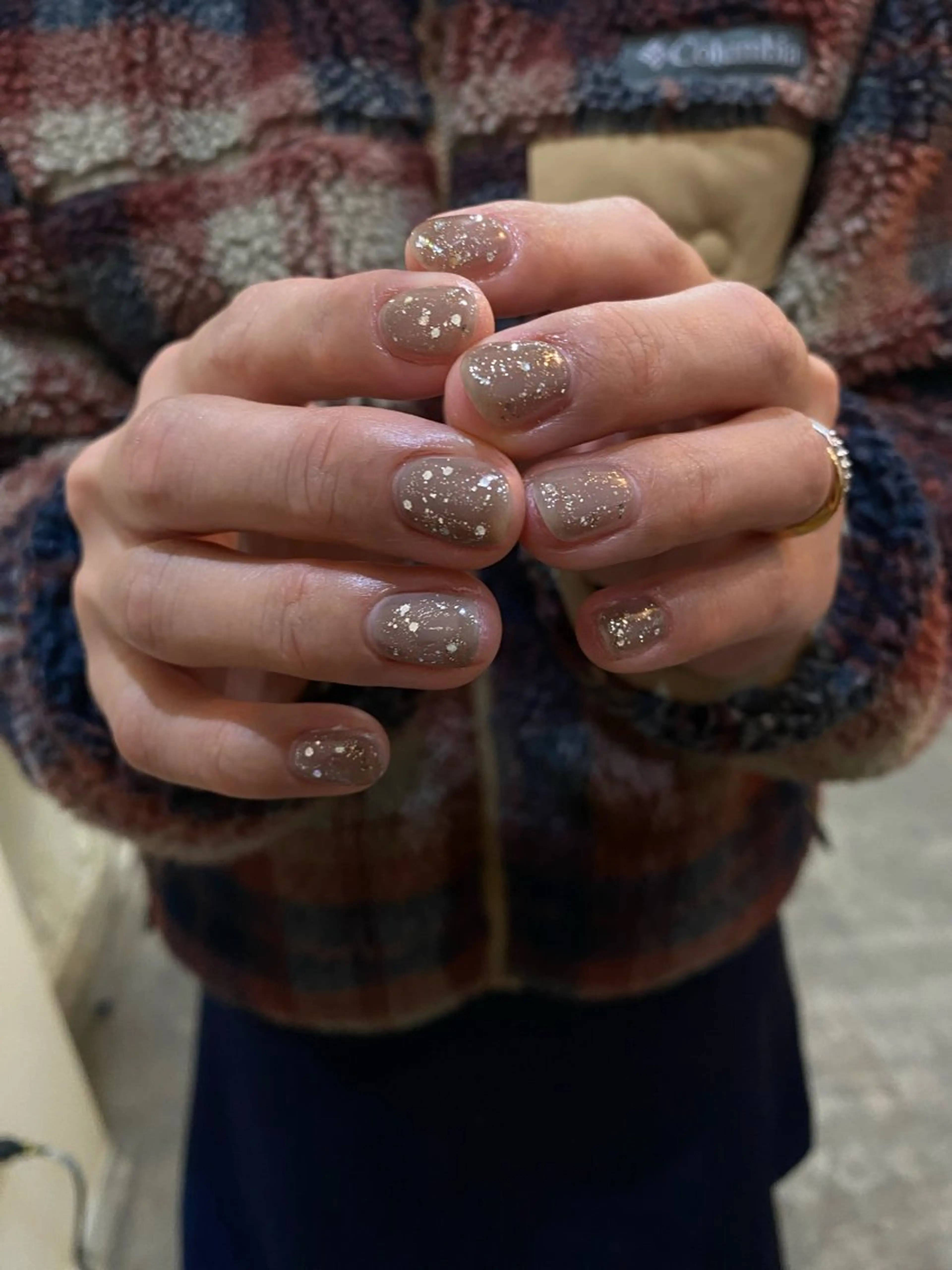 ネイル ラメ(グリッター) ワンカラーネイル ハンドネイル nable.所属・栗林 実莉のネイルデザイン