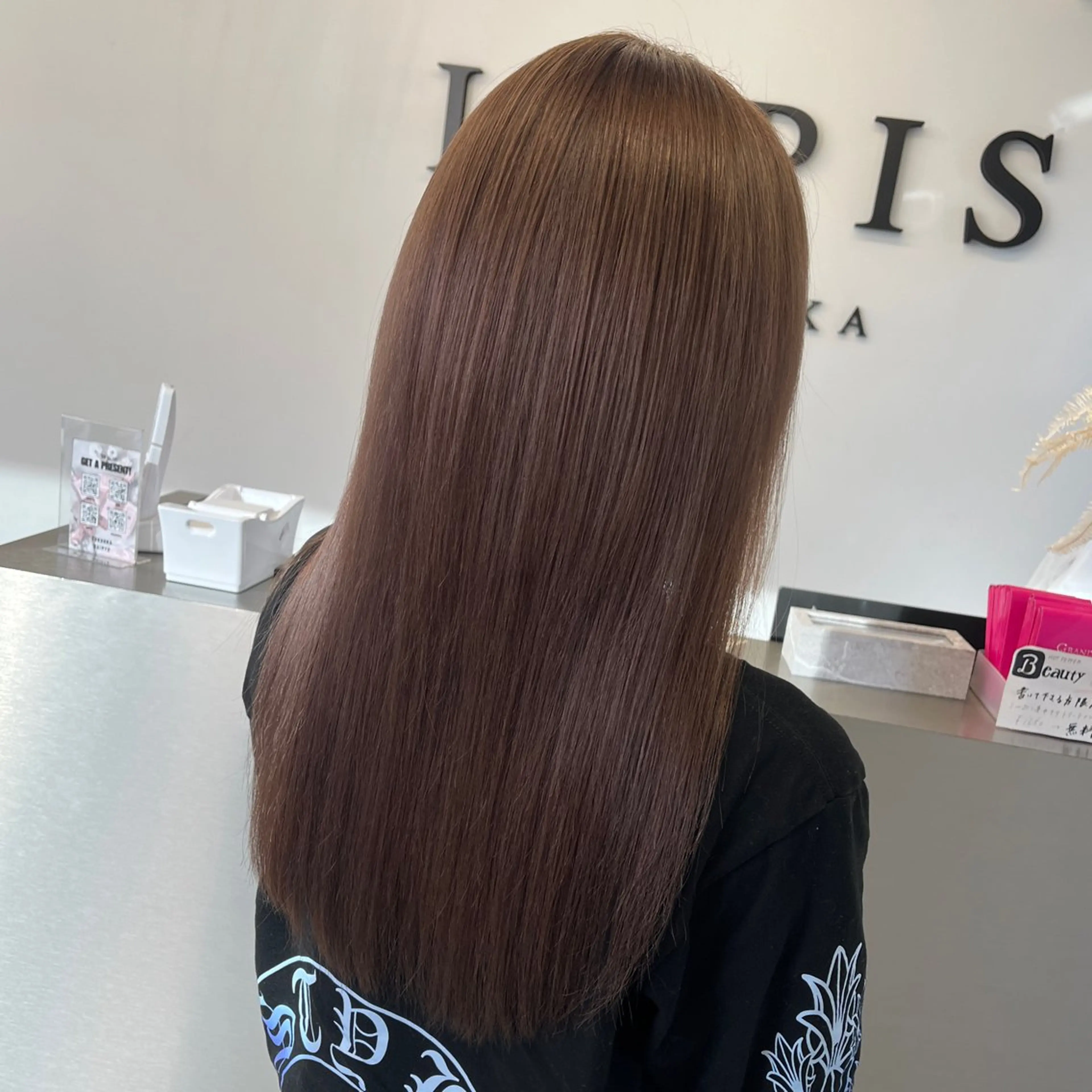 カラー ブリーチ ブラウンカラー 透明感カラー ココアブラウン ダークブラウン ヘアカラー MOMOKA /　Lapis今泉店のヘアスタイル