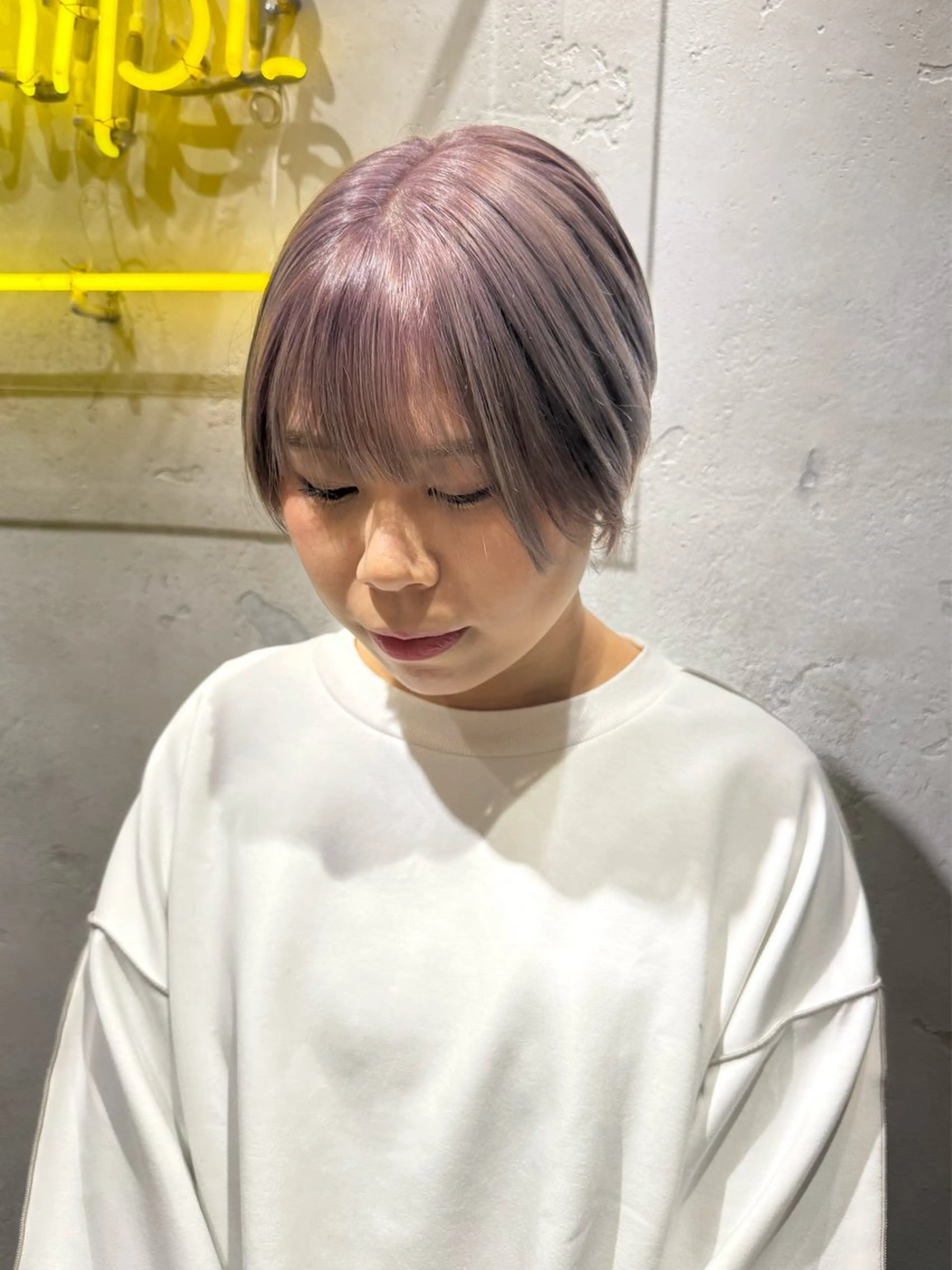 ショート ヘアカラー ai 梅田/暖色カラーのヘアスタイル