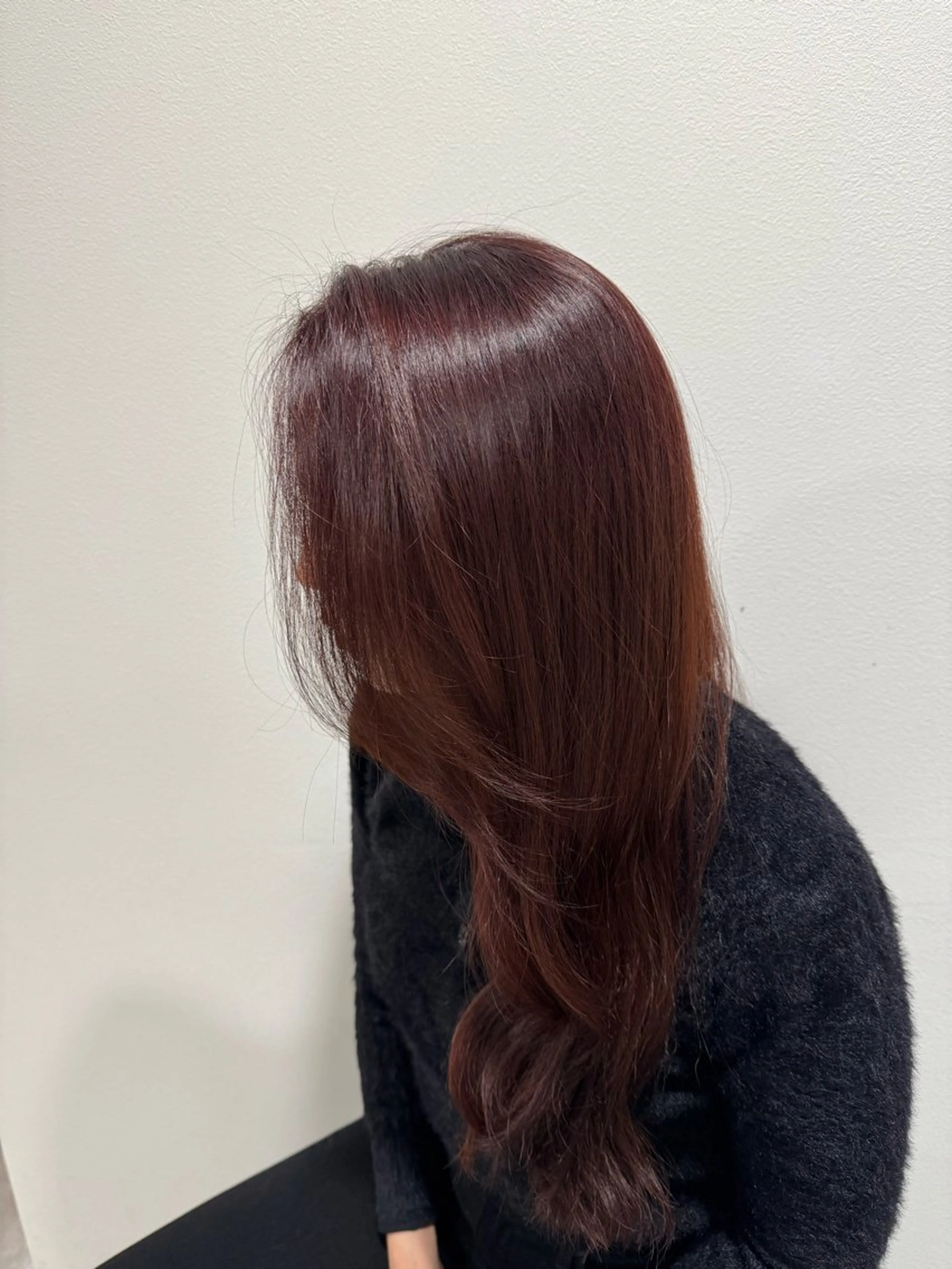 ロング カラー ヘアカラー トリートメント 平尾/艶カラー/ アッシュ系/中川誠大のヘアスタイル