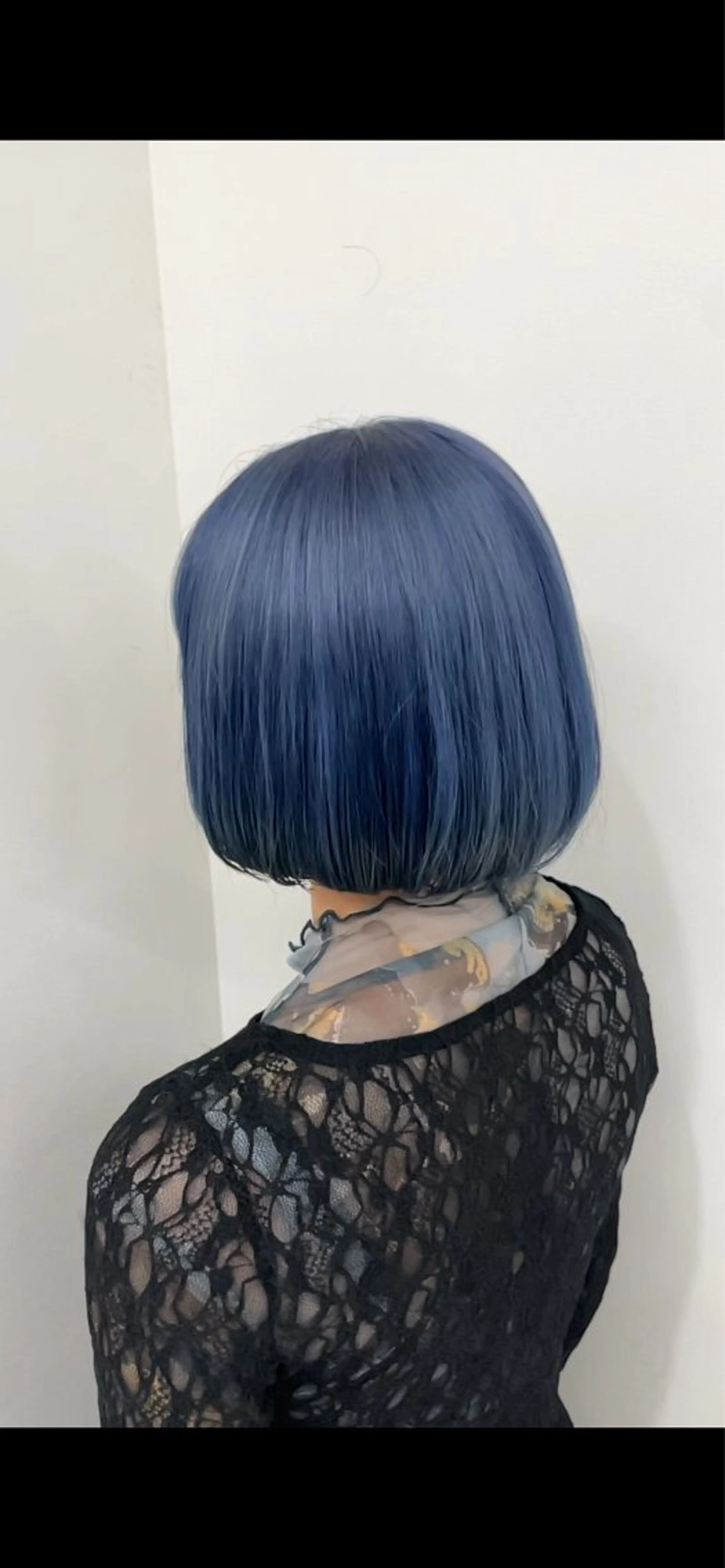 ショート カラー ブルーカラー ボブ EARTH菊名店👾 ひらのすぐるのヘアスタイル