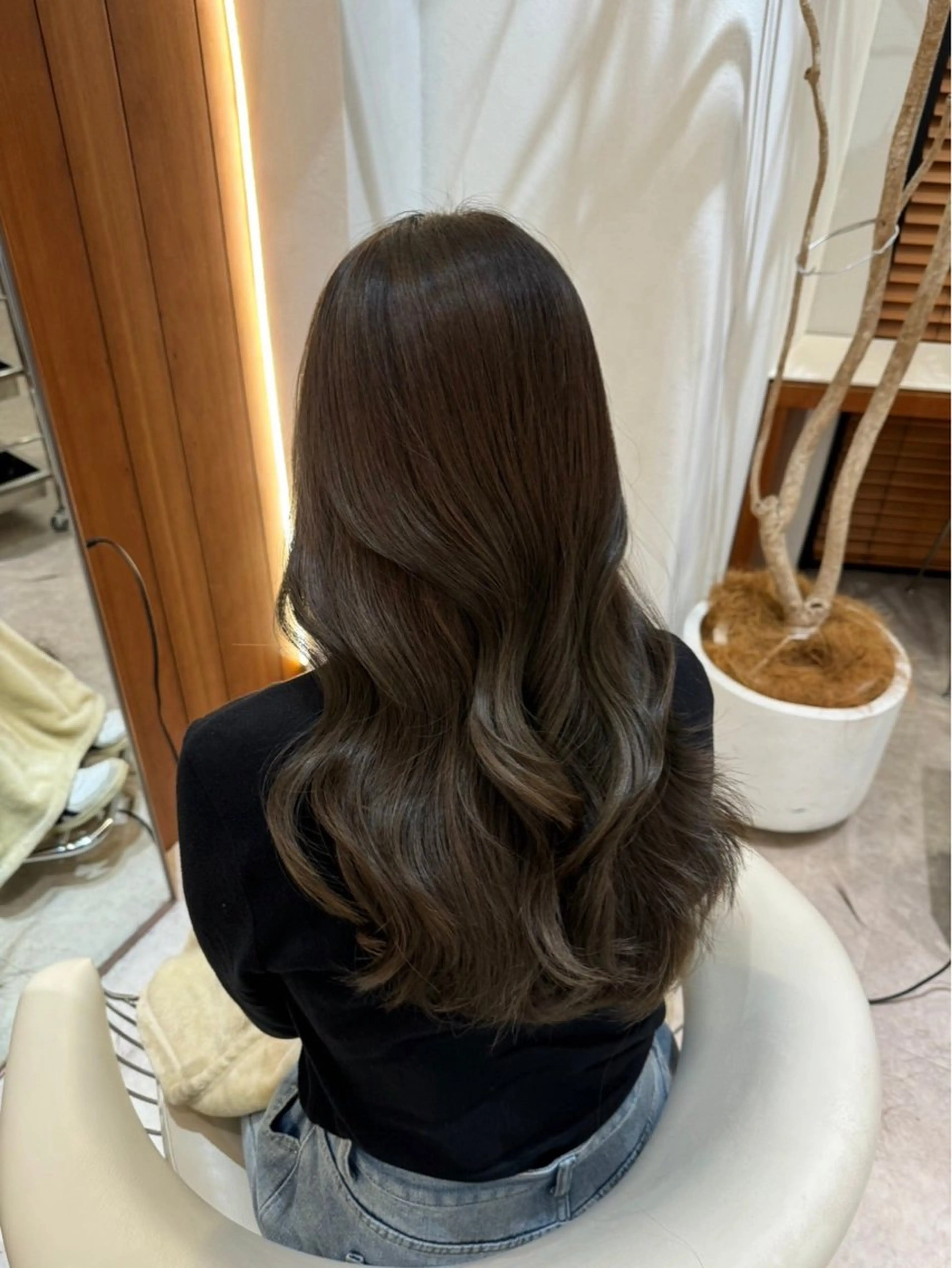 セミロング ヘアカラー 渋谷／透明感カラー kuttiのヘアスタイル
