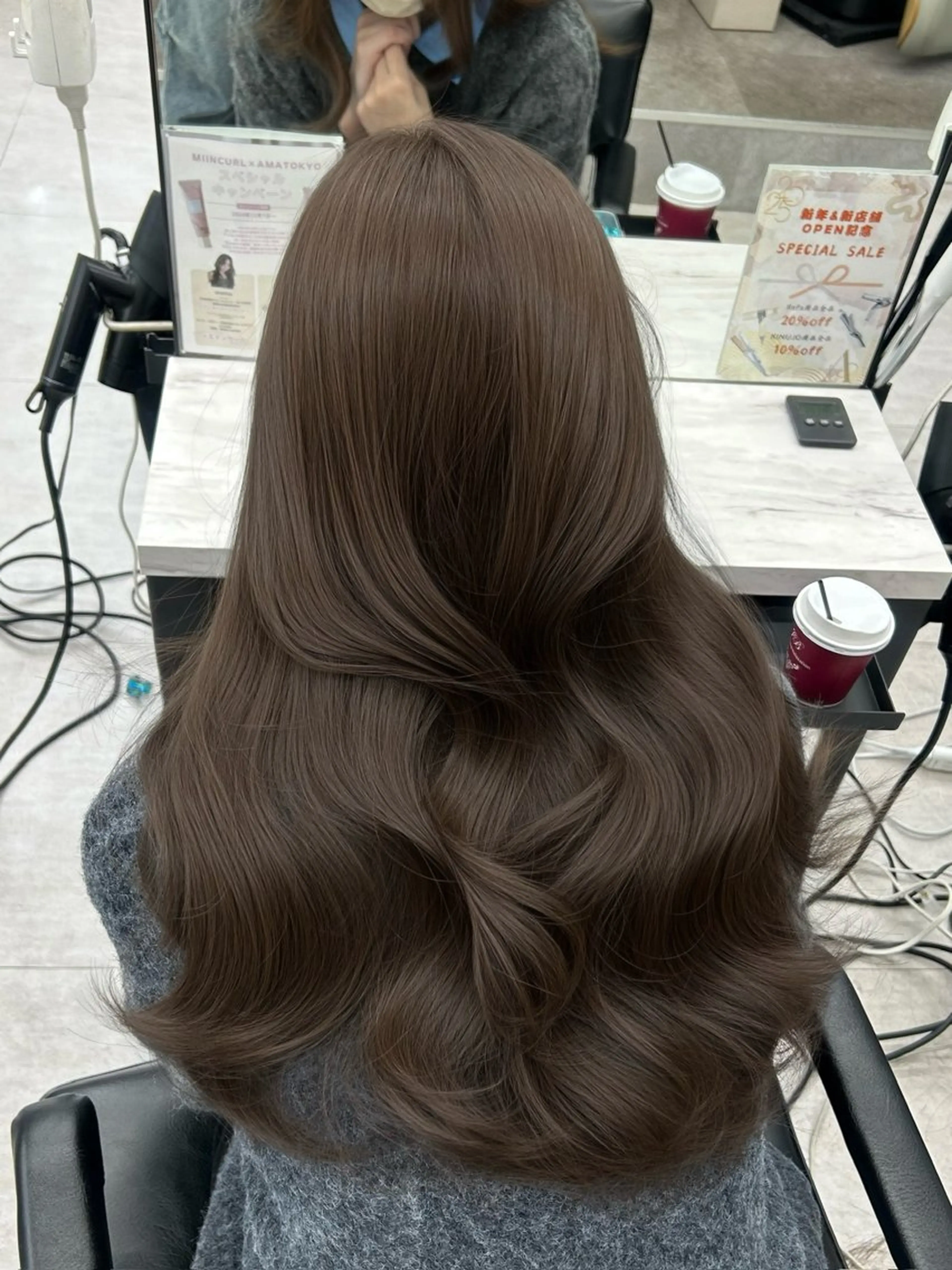 ロング カラー ヘアカラー トリートメント 透明感カラー 古山 結季🌙🖤のヘアスタイル