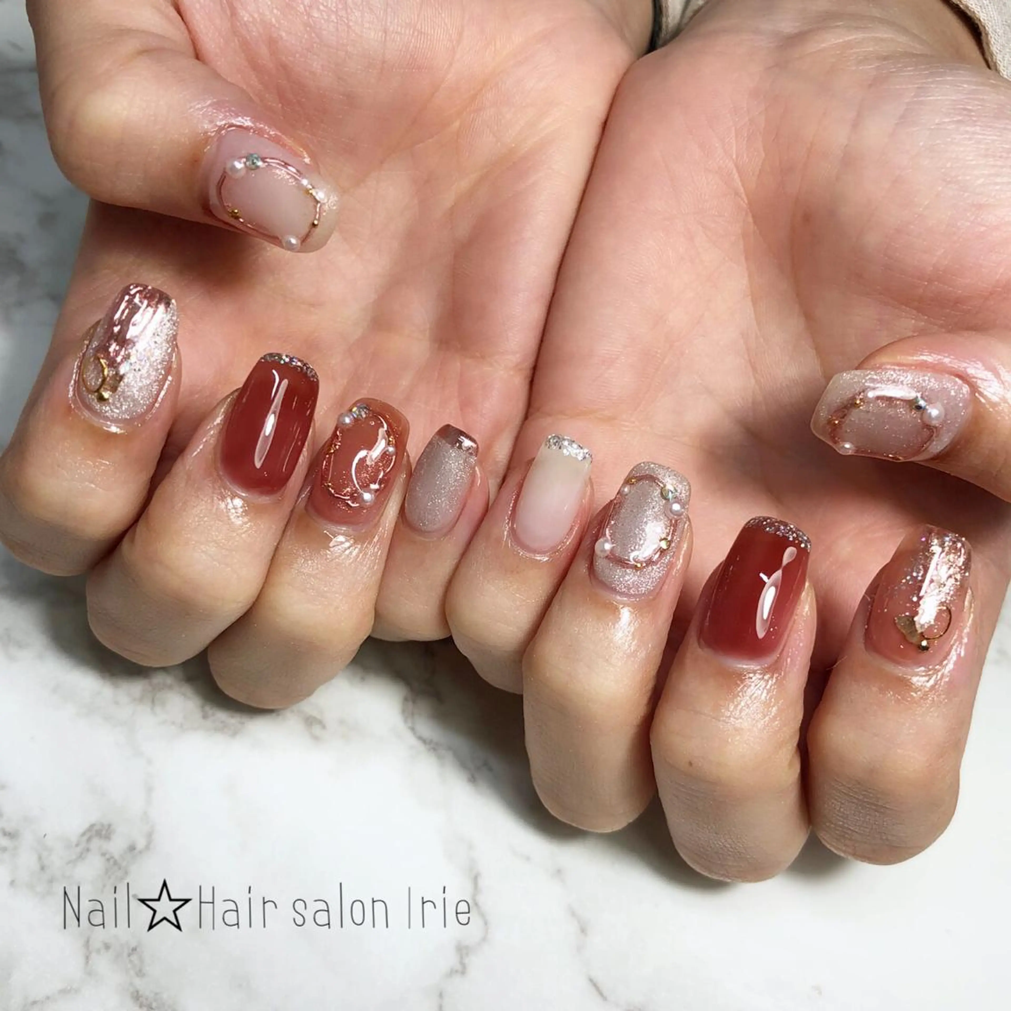 ネイル ハンドネイル 與儀 知佳のネイルデザイン