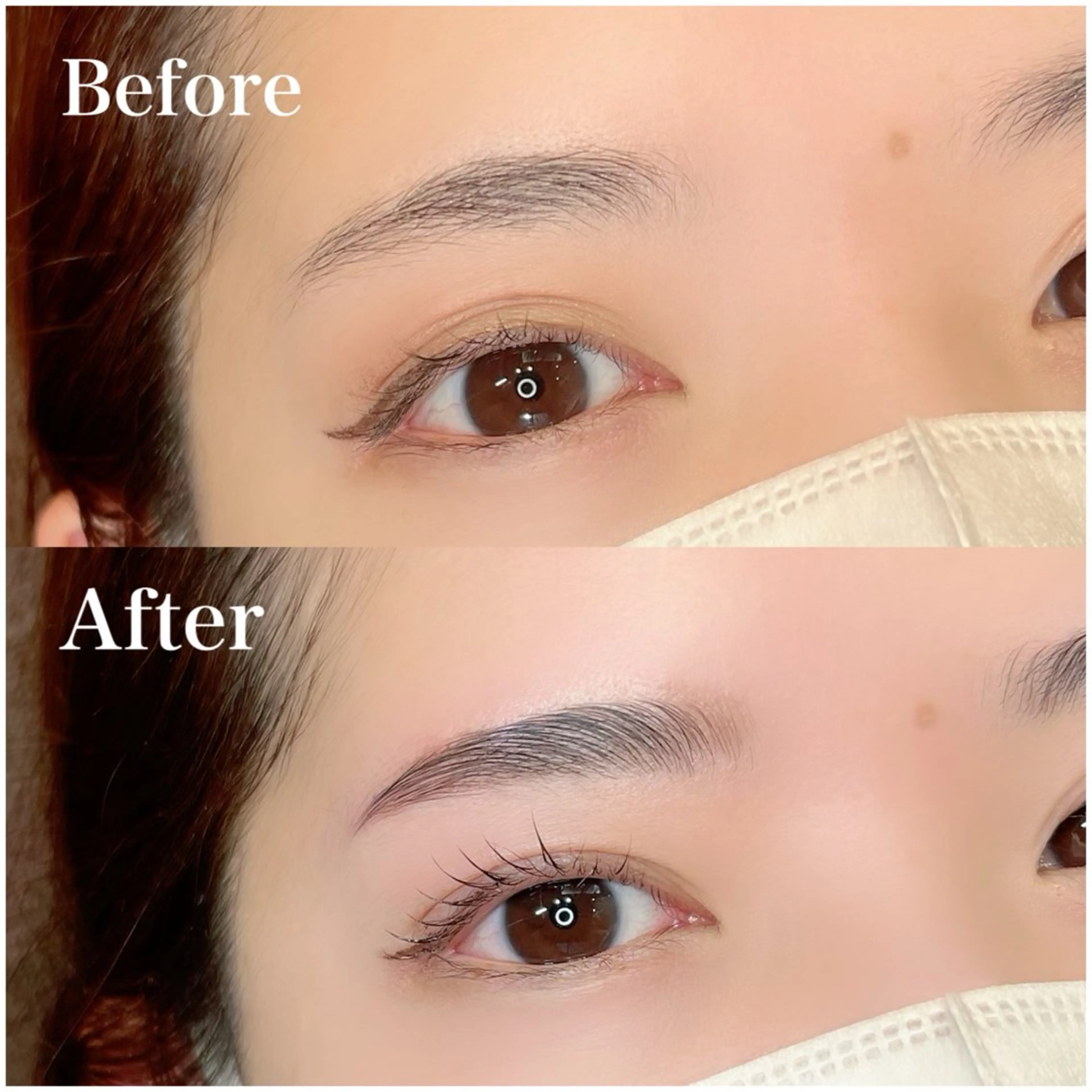 マツエク・マツパ パリジェンヌラッシュリフト 一重×まつ毛パーマ Eye lashのマツエク・マツパデザイン