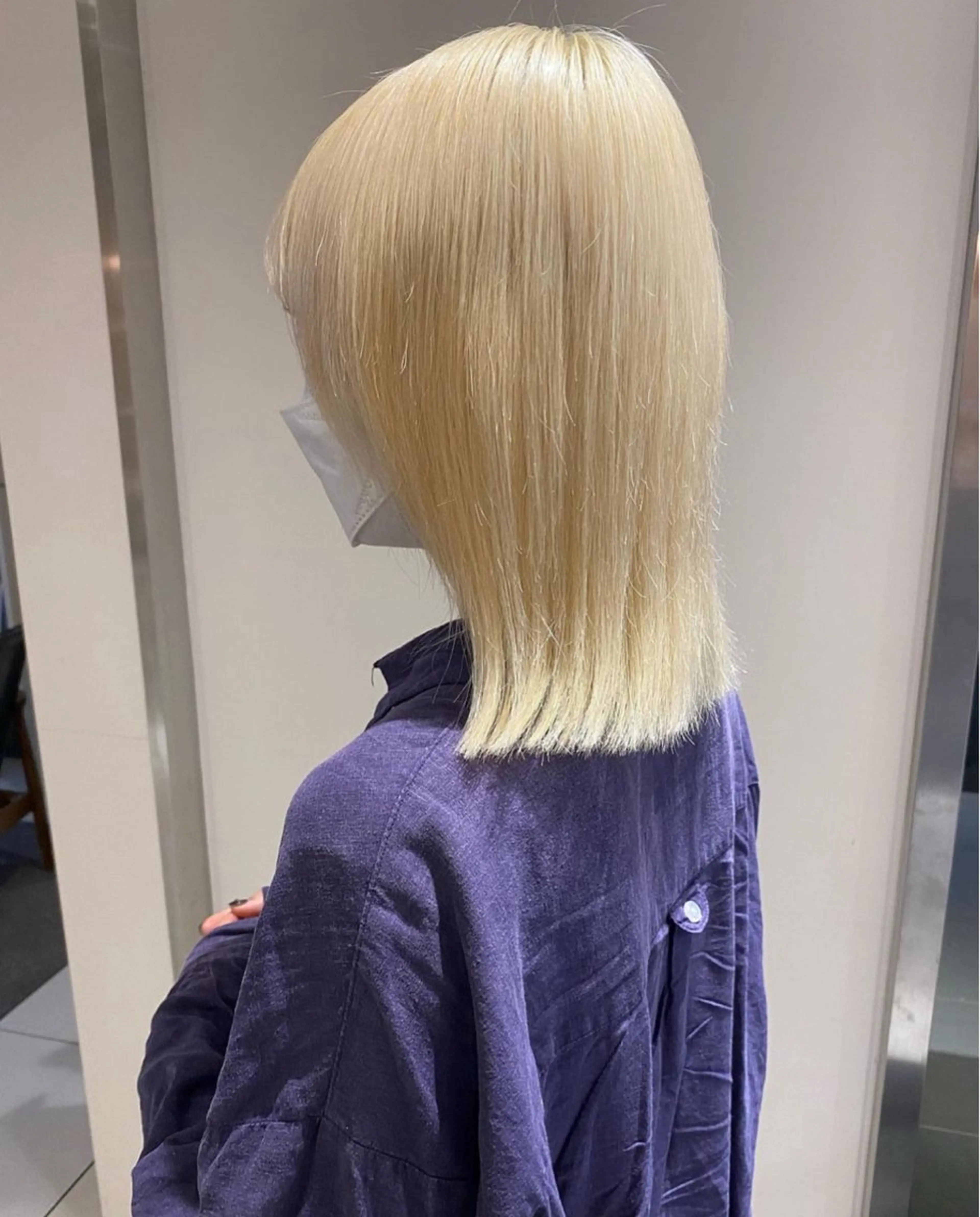 ミディアム ヘアカラー ハイトーン/ 髪質改善/ヒロタリカのヘアスタイル