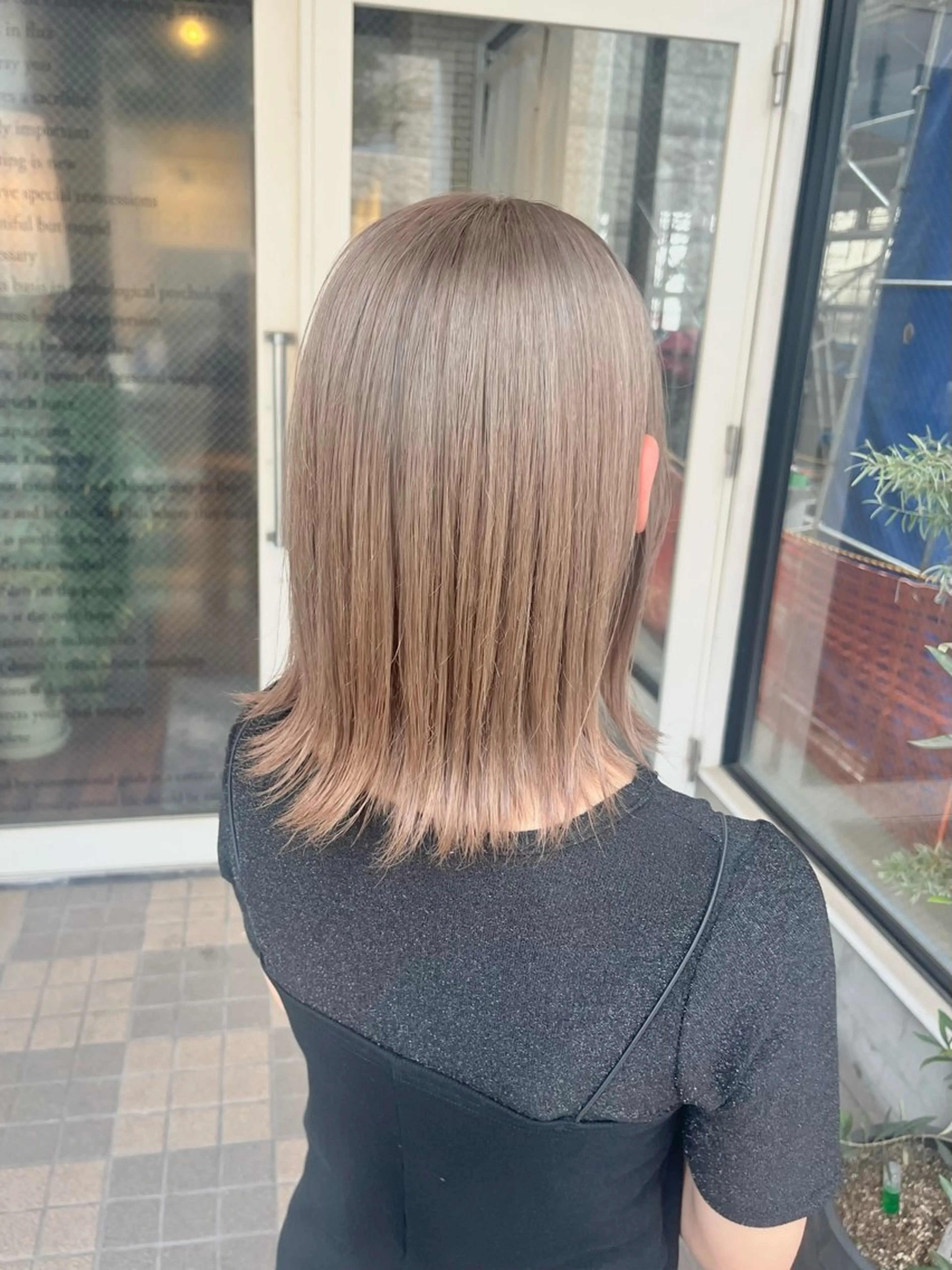 ミディアム カラー ヘアアレンジ みわ/博多 ブリーチ/メンズヘアのヘアスタイル