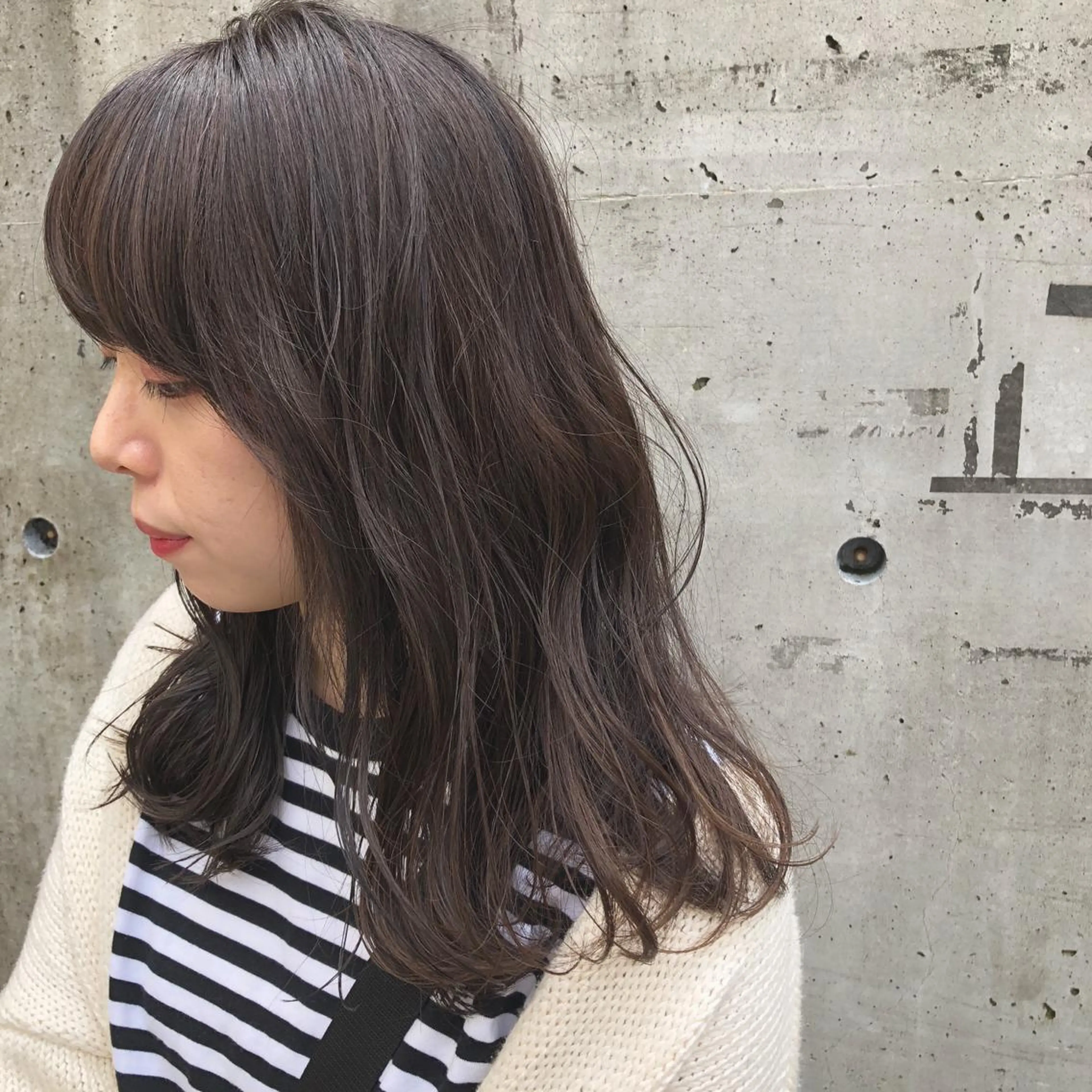 ロング カラー ベージュカラー ラベンダーカラー ラベンダーベージュ emme エミィ/立川のヘアスタイル