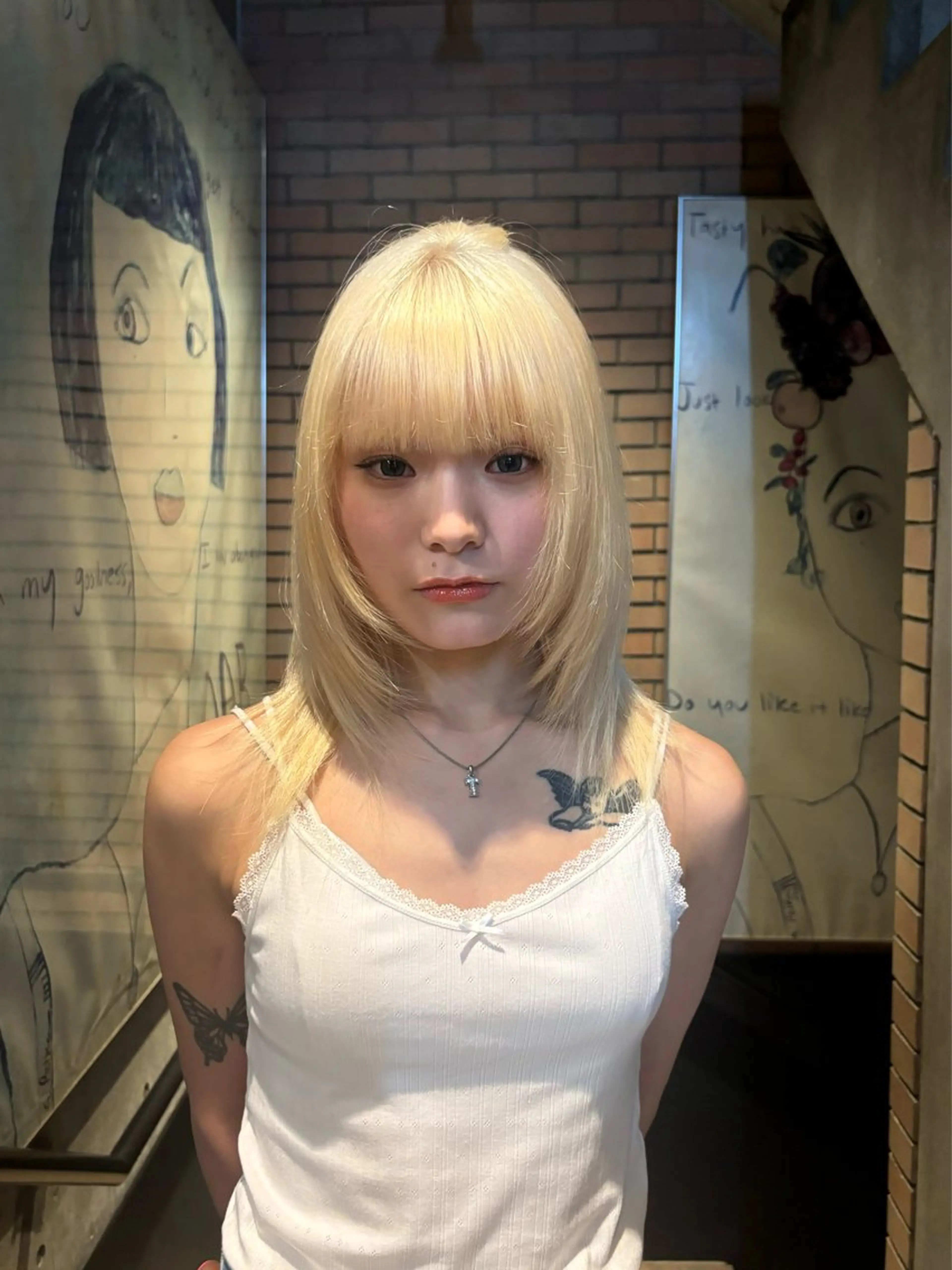 ミディアム 関端 優希のヘアスタイル