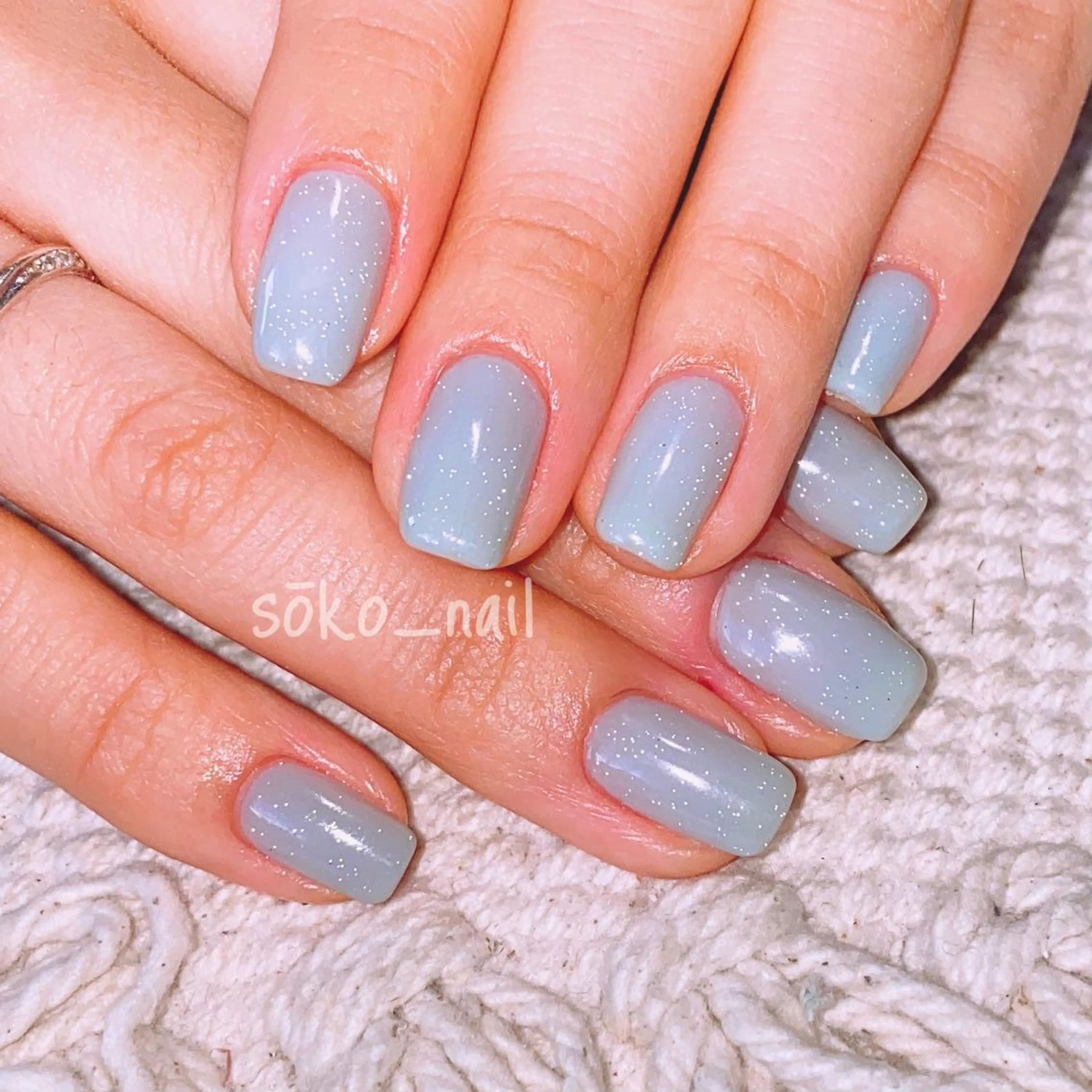 ネイル フラッシュネイル ラメ(グリッター) ハンドネイル megu  / sōko nailのネイルデザイン