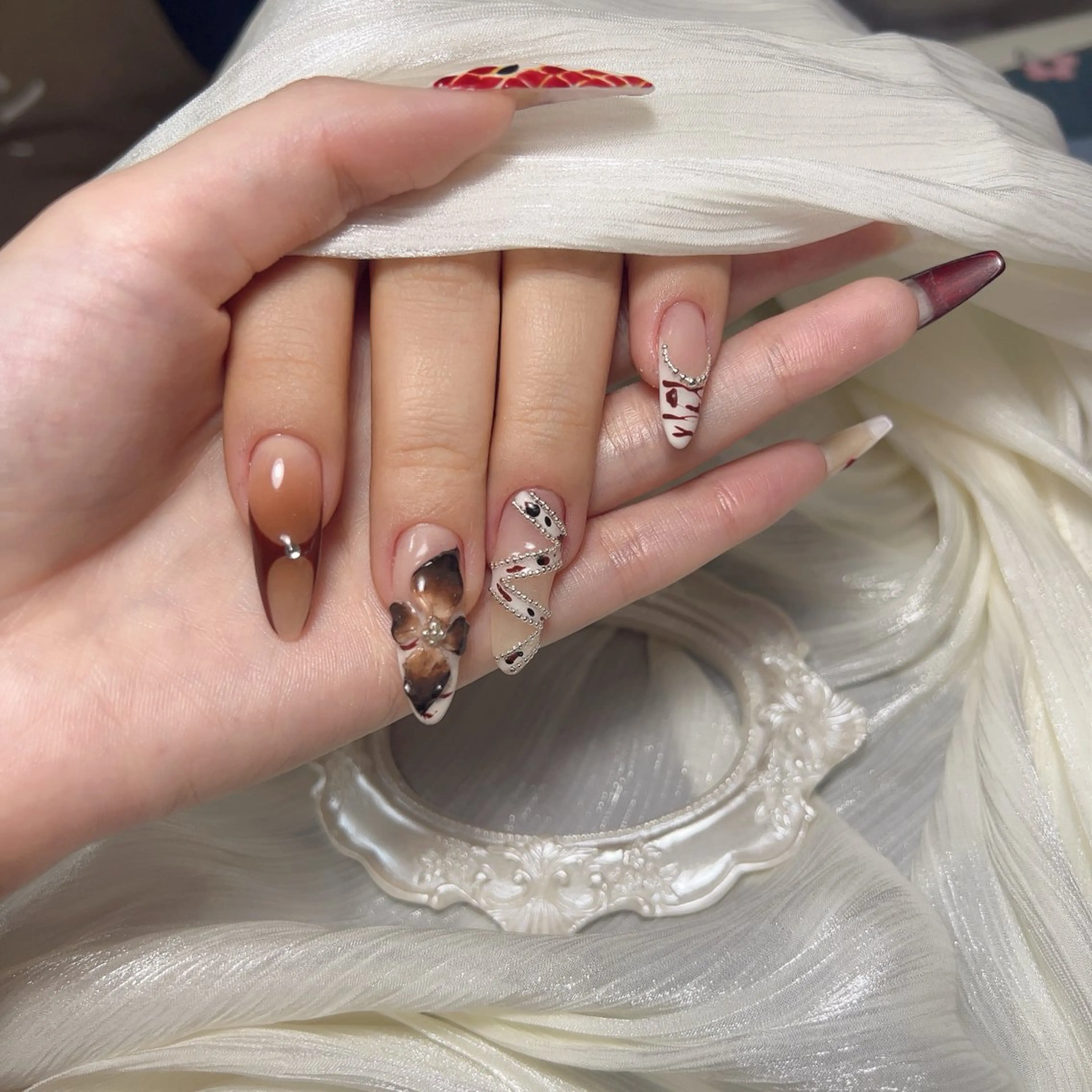 ネイル ハンドネイル ハンドケア 🎀Pink ピンク🎀のネイルデザイン